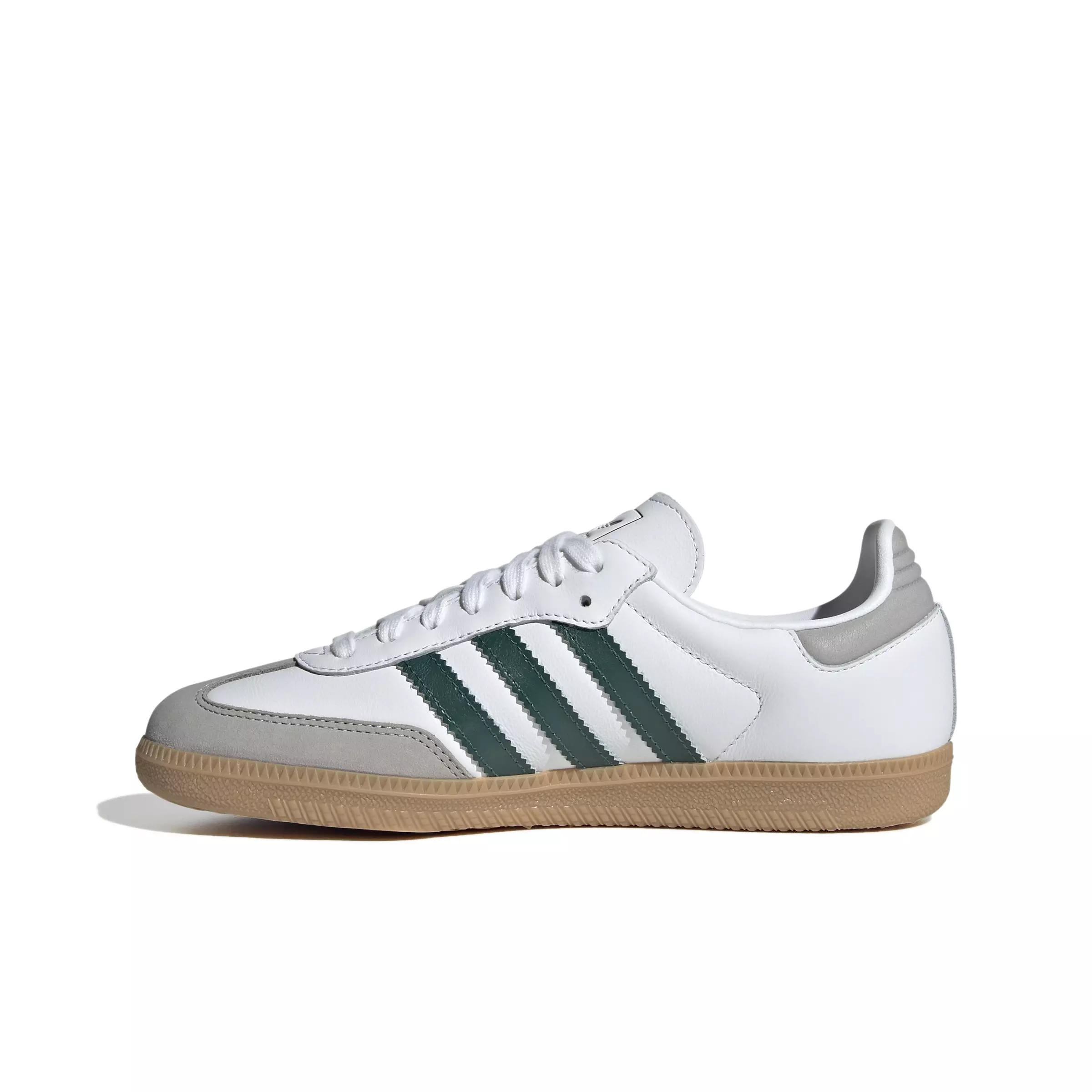 adidas Originals Samba OG "Ftwr White/Collegiate Green/Grey Two" Women's Shoe - WHITE/GREEN/GREY