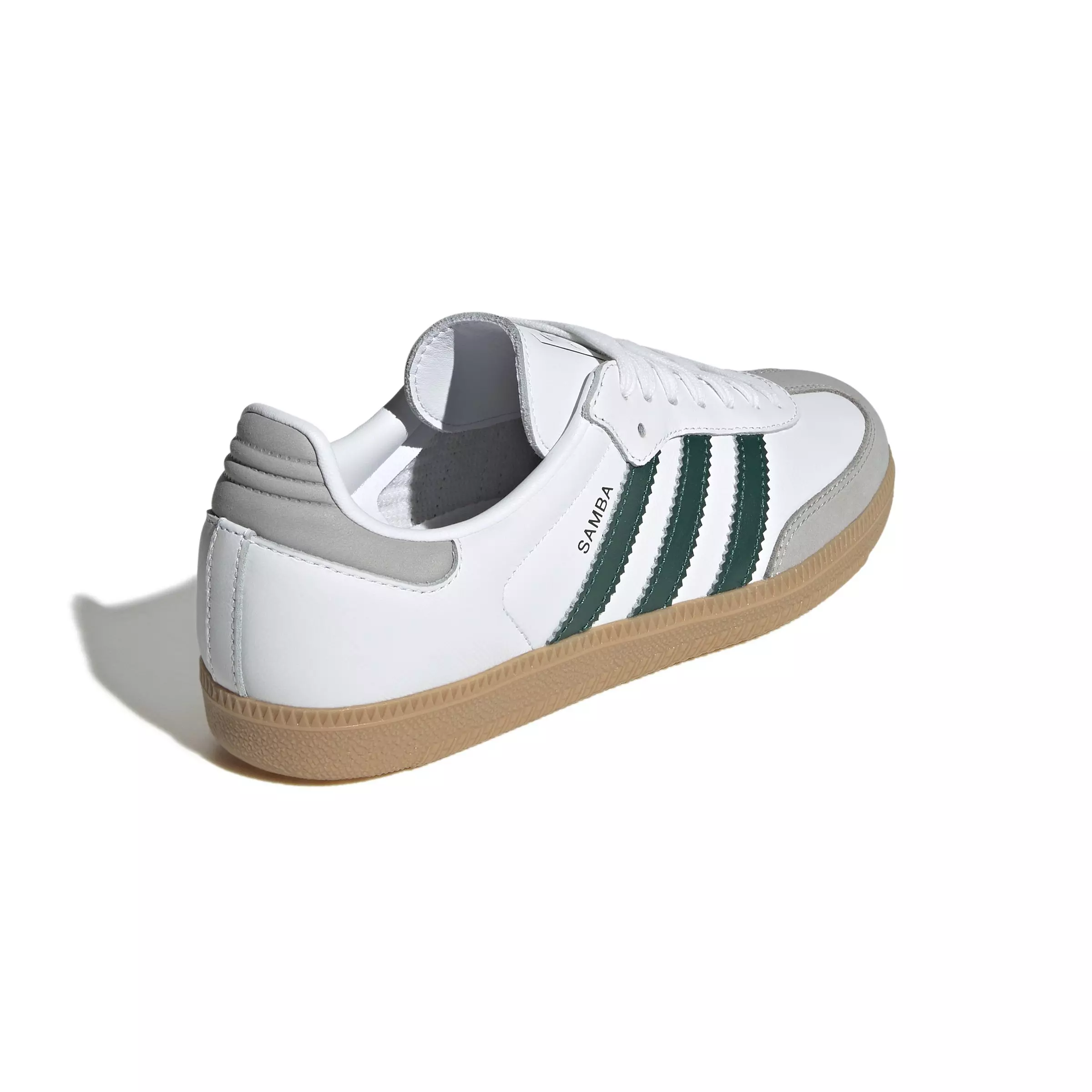 adidas Originals Samba OG "Ftwr White/Collegiate Green/Grey Two" Women's Shoe - WHITE/GREEN/GREY