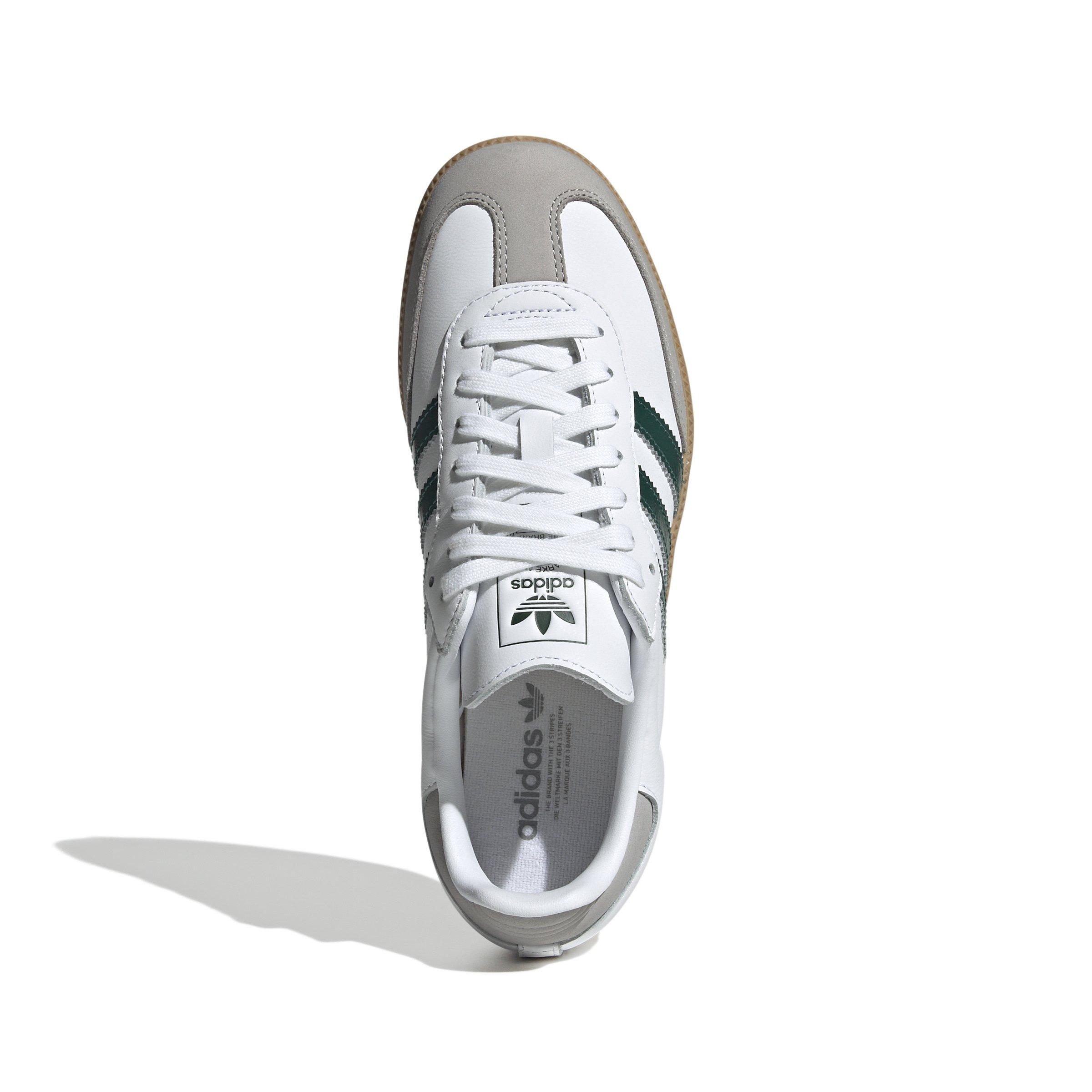 adidas Originals Samba OG "Ftwr White/Collegiate Green/Grey Two" Women's Shoe - WHITE/GREEN/GREY Thumbnail View 5