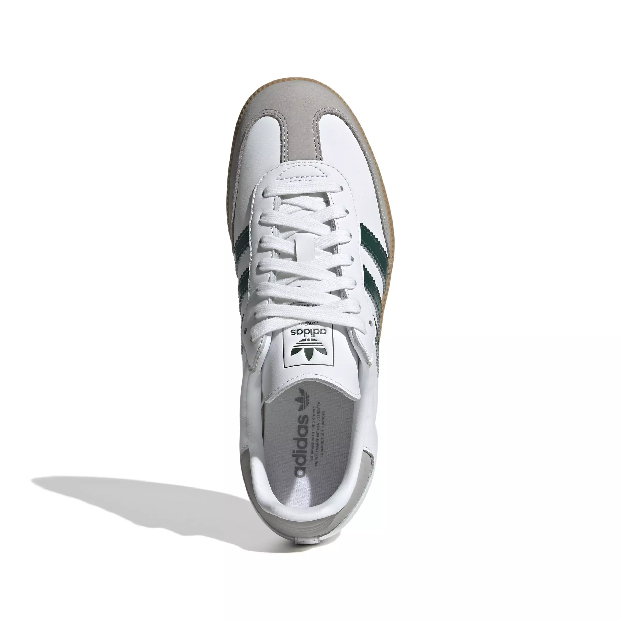 adidas Originals Samba OG "Ftwr White/Collegiate Green/Grey Two" Women's Shoe - WHITE/GREEN/GREY