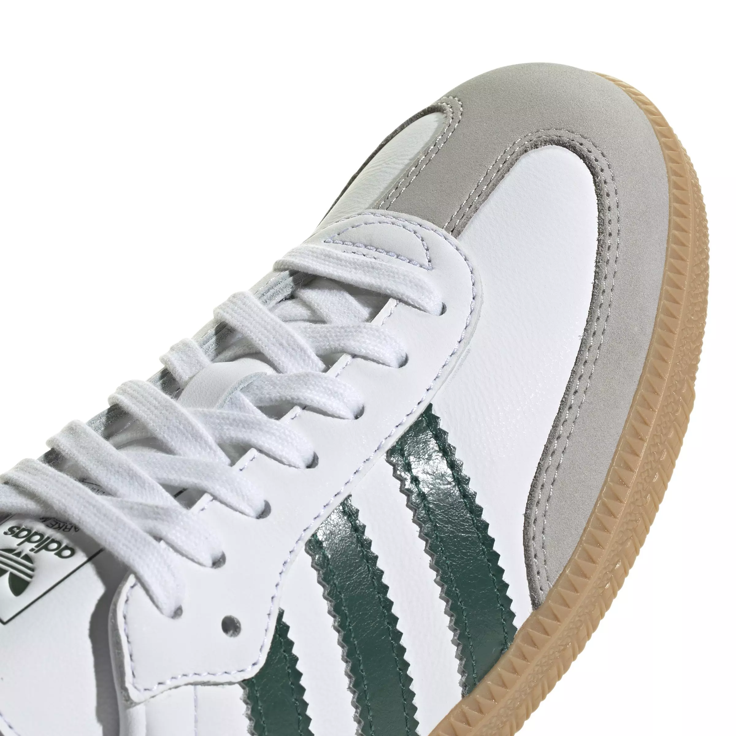 adidas Originals Samba OG "Ftwr White/Collegiate Green/Grey Two" Women's Shoe - WHITE/GREEN/GREY