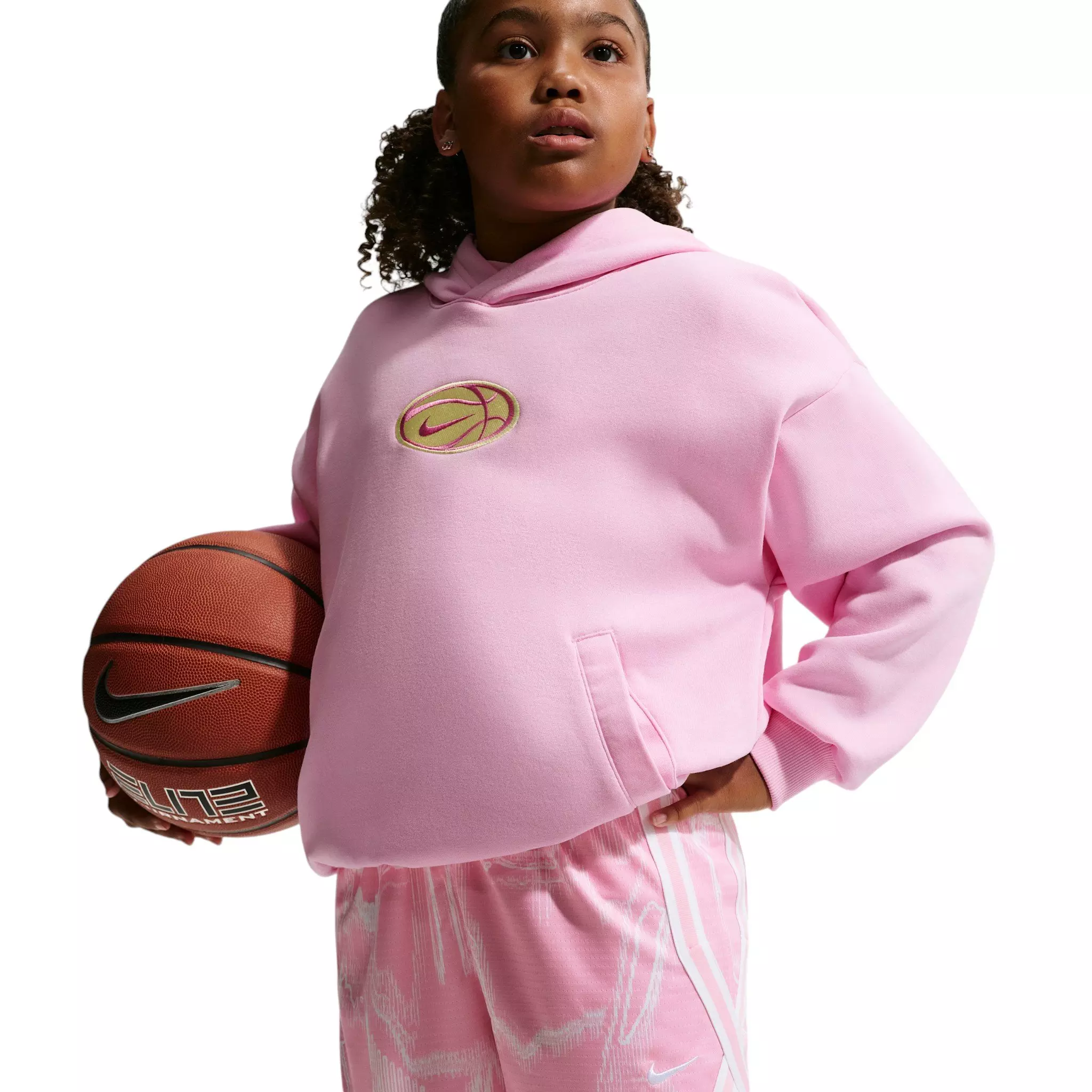 Nike Big Kids' Crossover Dri-FIT Basketball Shorts - Pink - PINK