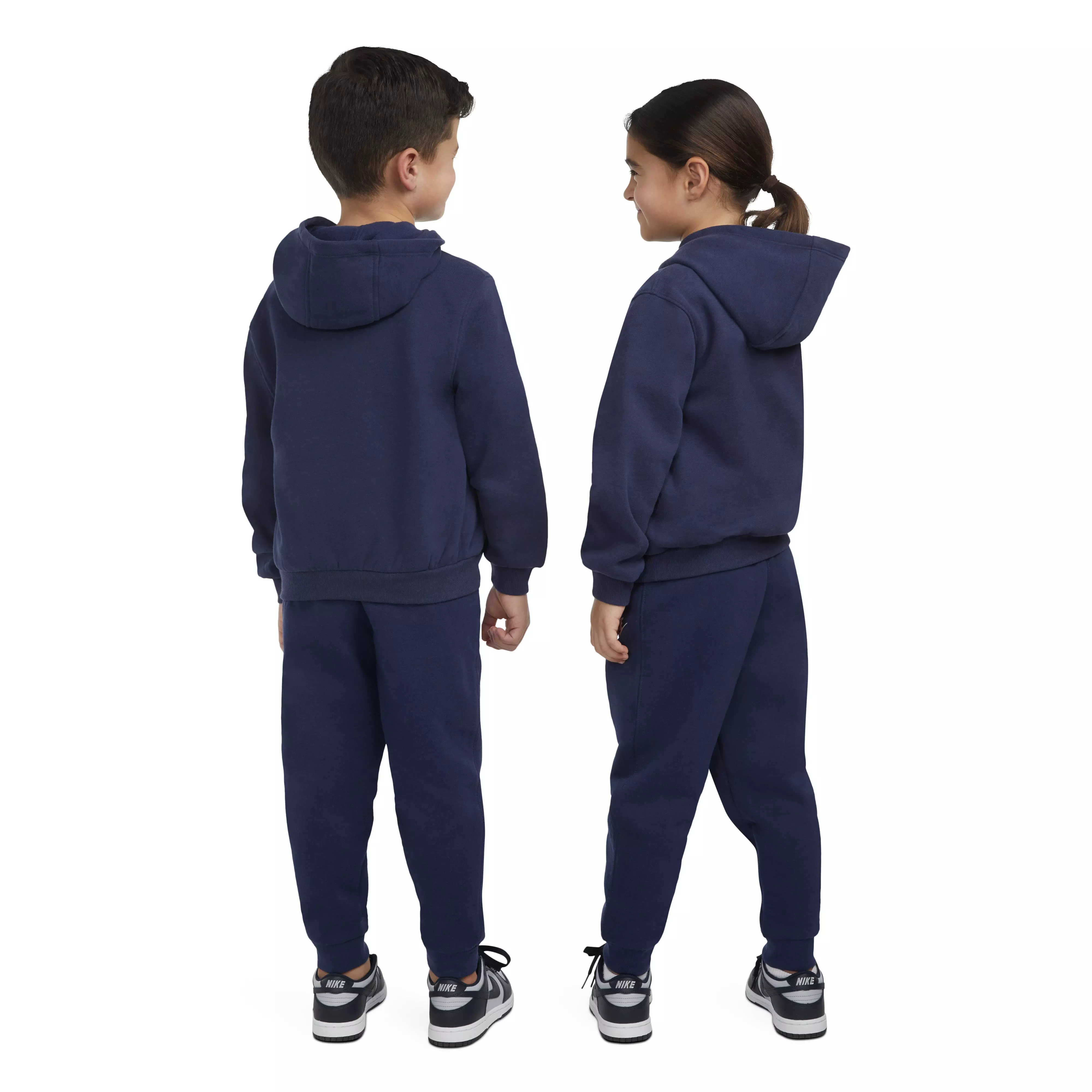 Nike Little Kids' Sportswear Club Fleece Pullover Hoodie -Navy - NAVY