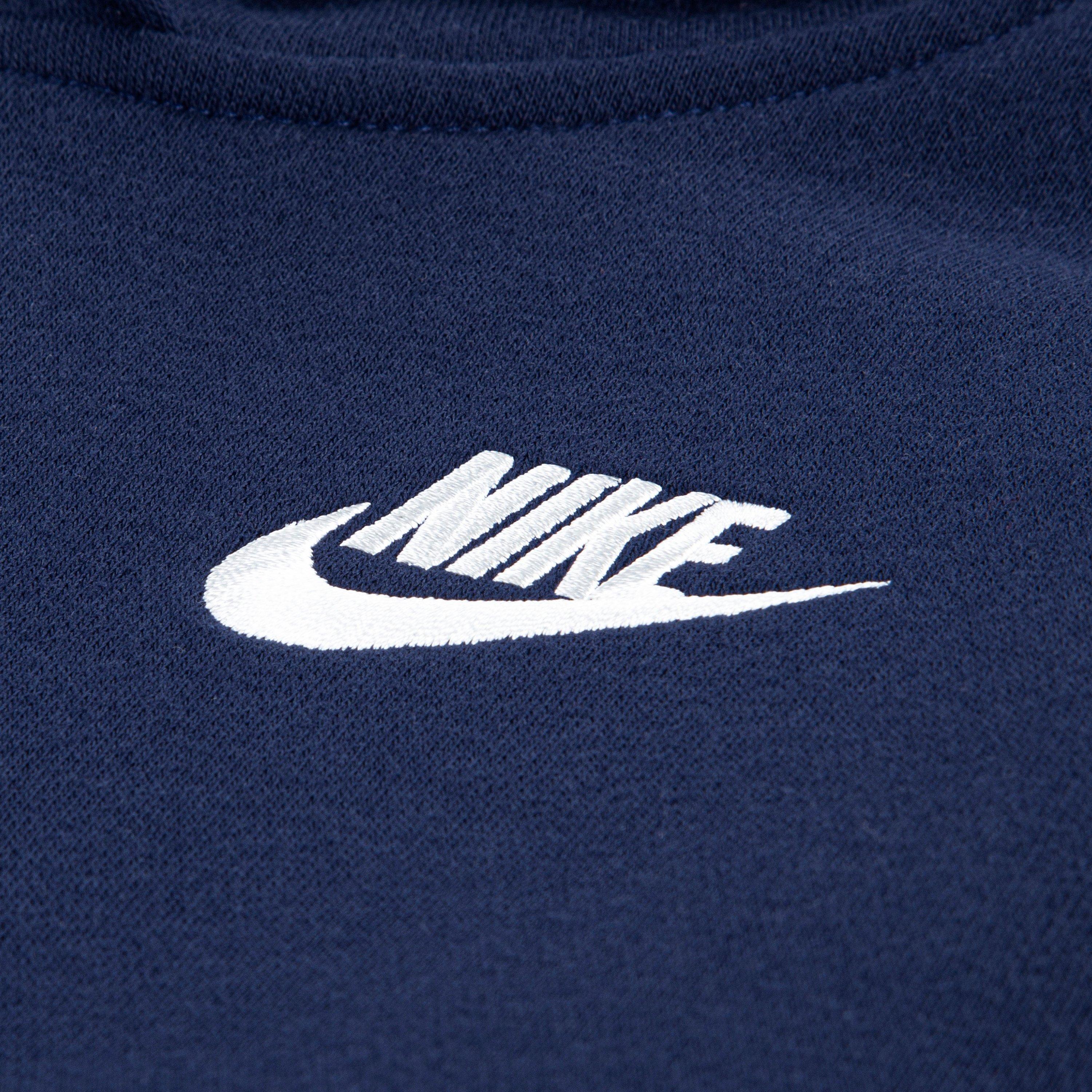 Nike Little Kids' Sportswear Club Fleece Pullover Hoodie - Navy - NAVY Thumbnail View 3