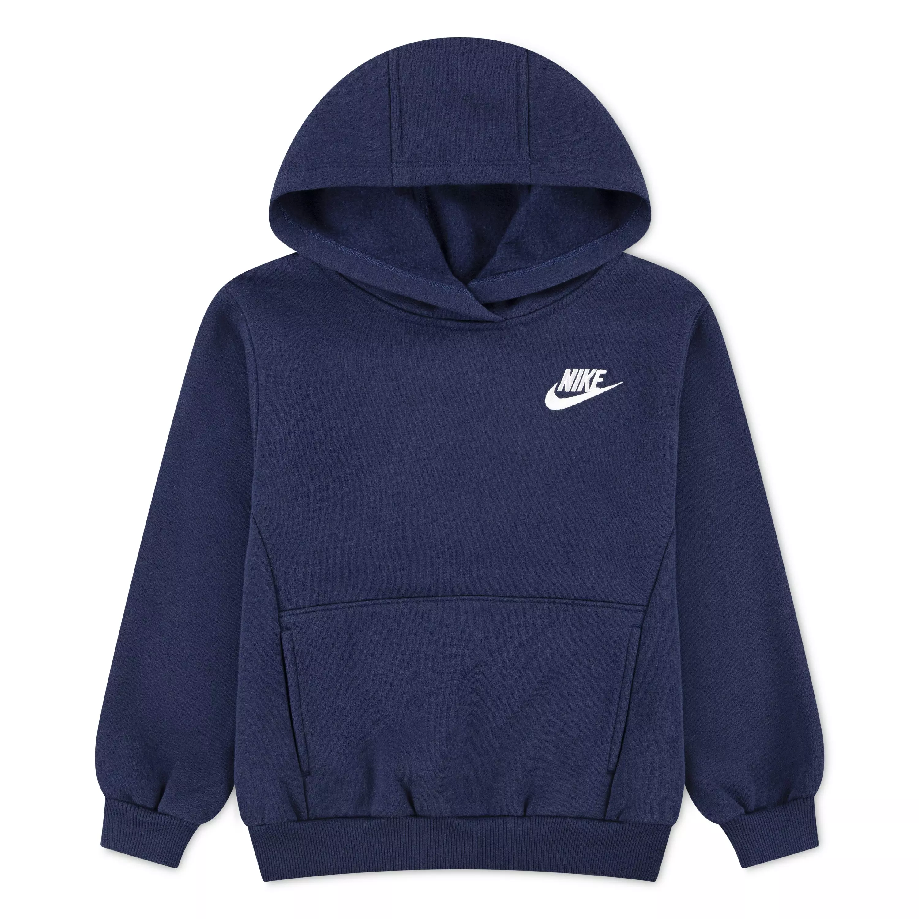 Nike Little Kids' Sportswear Club Fleece Pullover Hoodie -Navy - NAVY