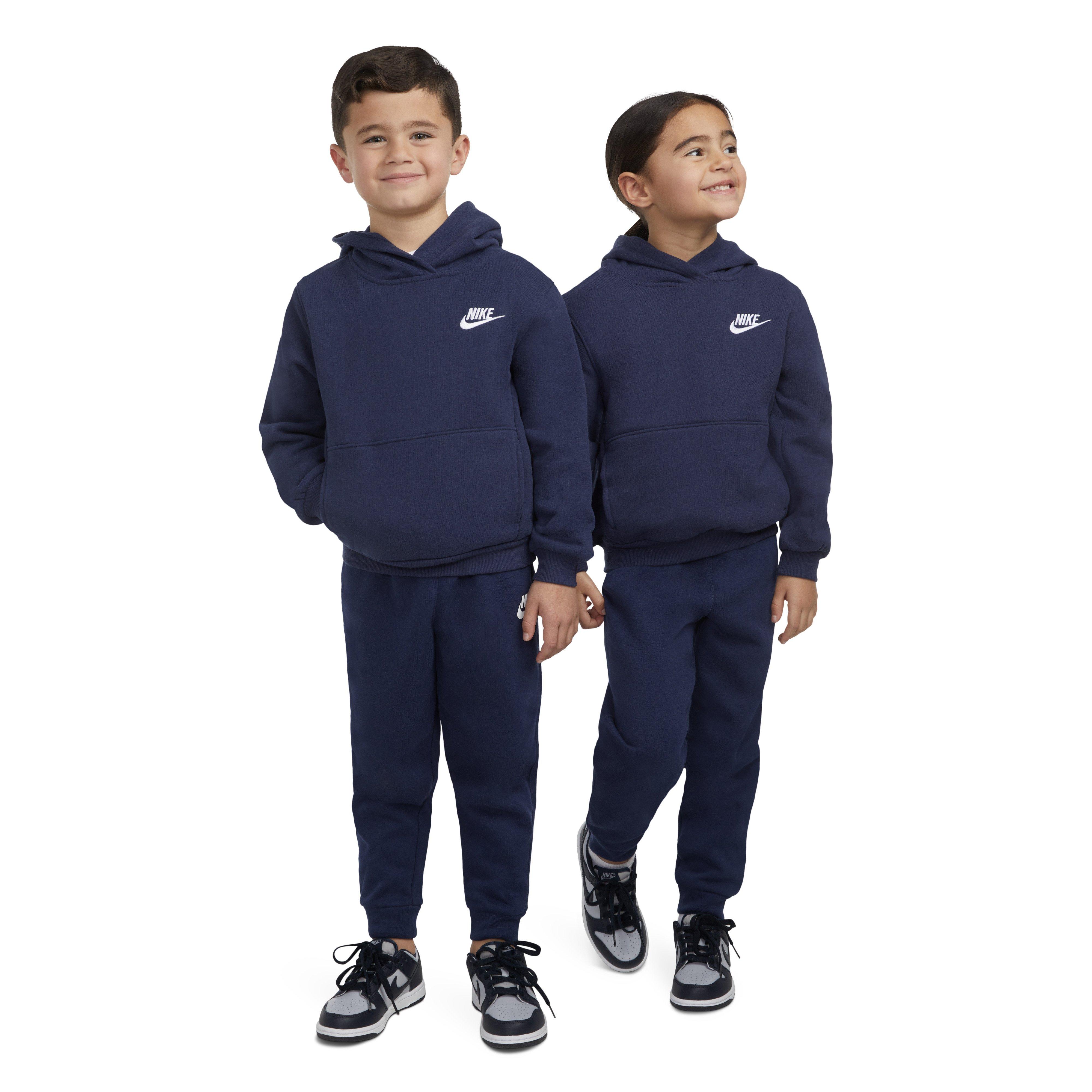 Nike Little Kids' Sportswear Club Fleece Pullover Hoodie - Navy - NAVY Thumbnail View 6