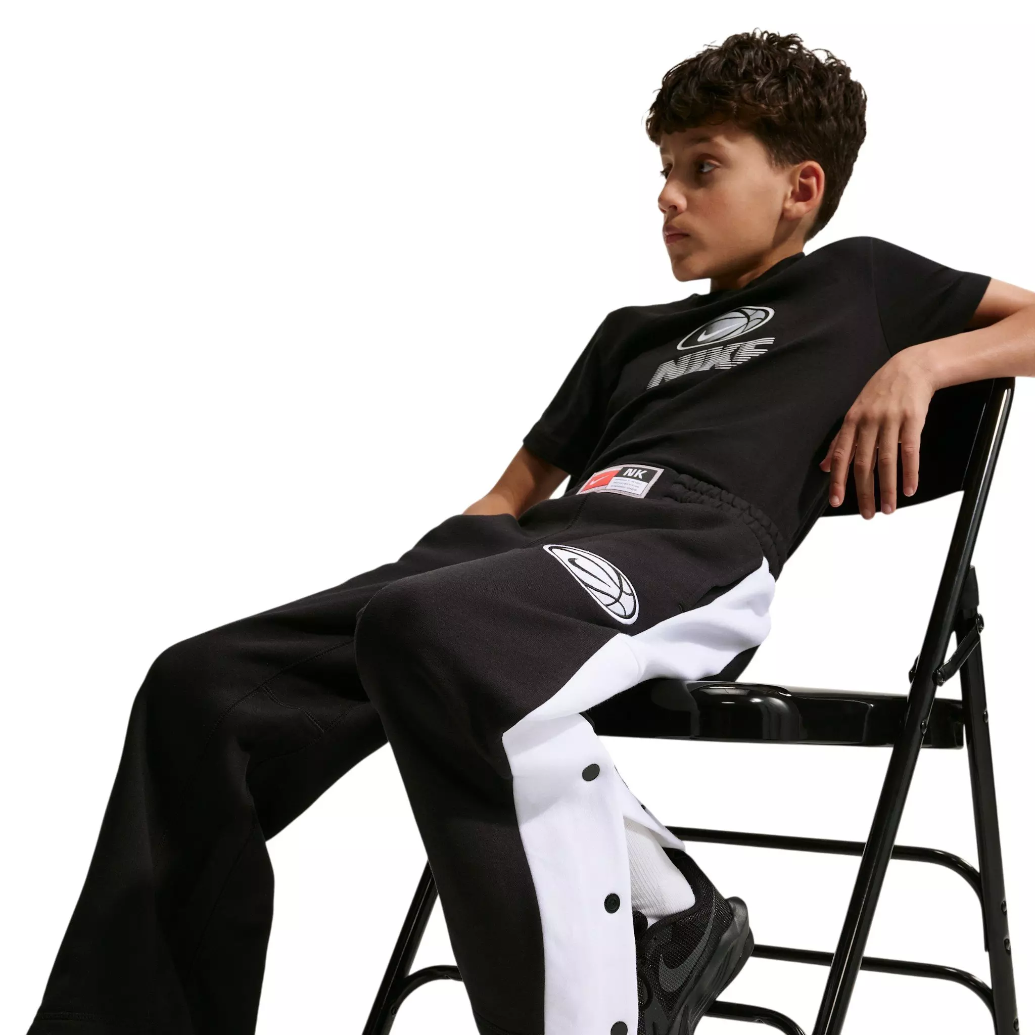 Nike Big Kids' Basketball Pants - Black - BLACK