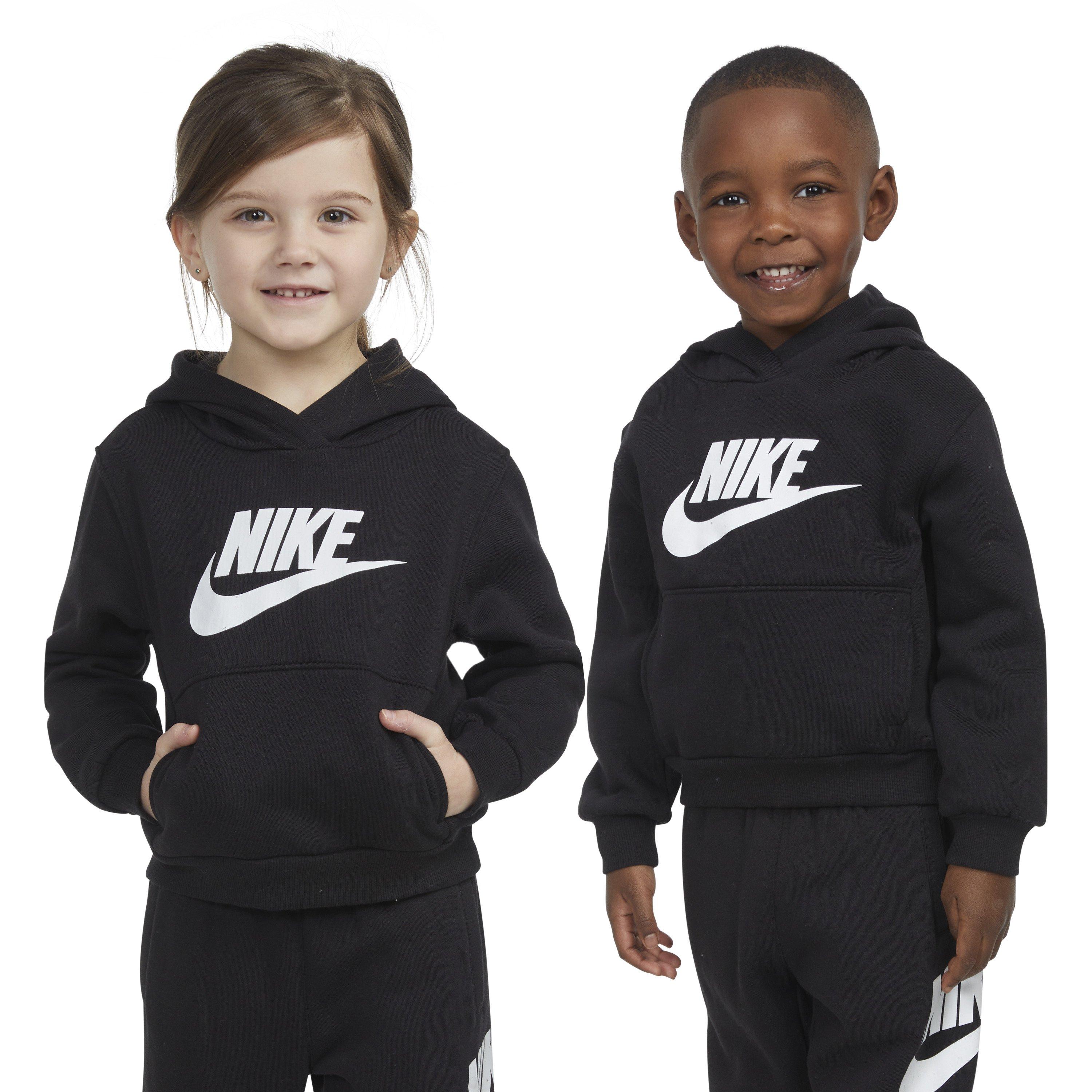 Nike Toddler Sportswear Club Fleece HBR Hoodie - Black - BLACK Thumbnail View 1