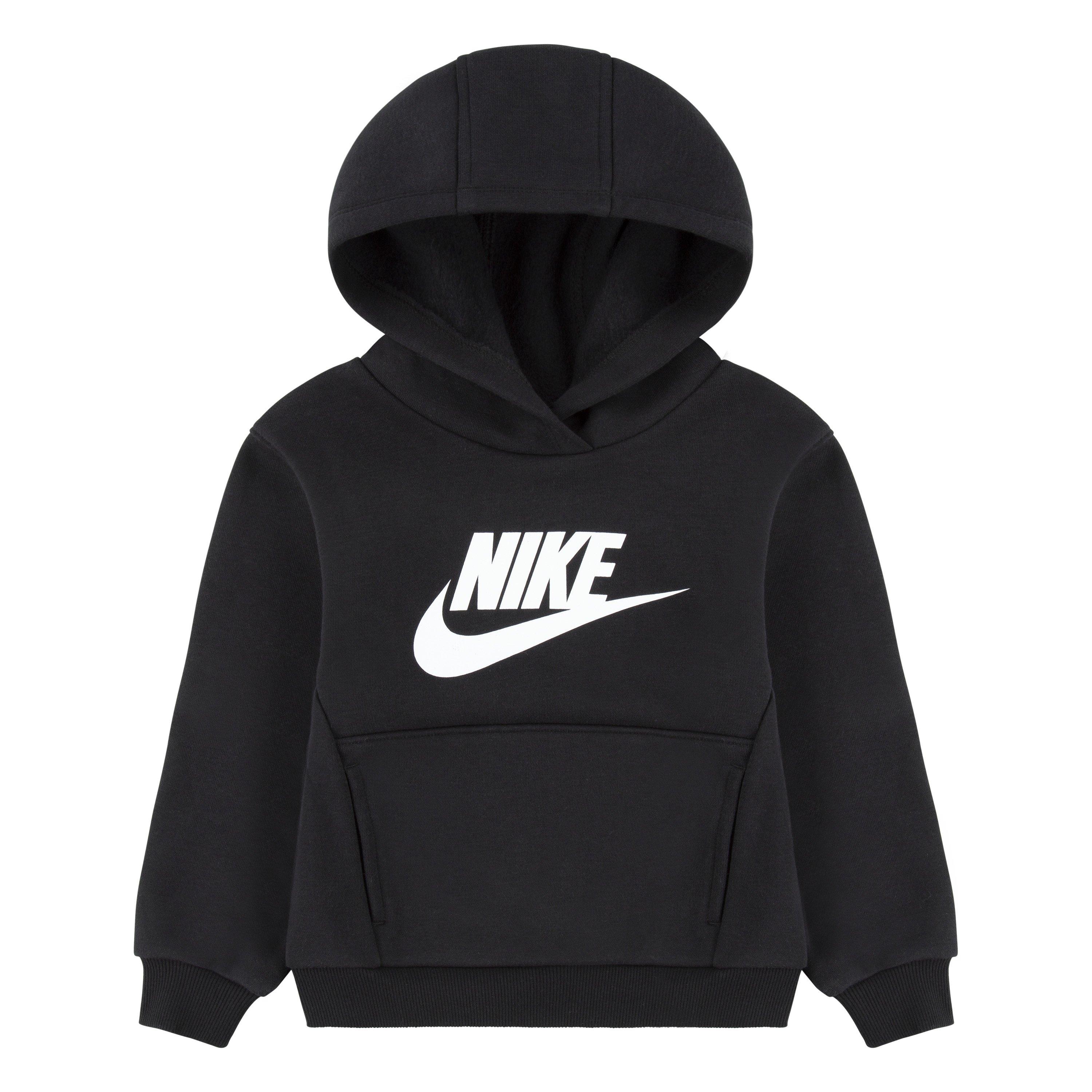 Nike Toddler Sportswear Club Fleece HBR Hoodie - Black - BLACK Thumbnail View 5
