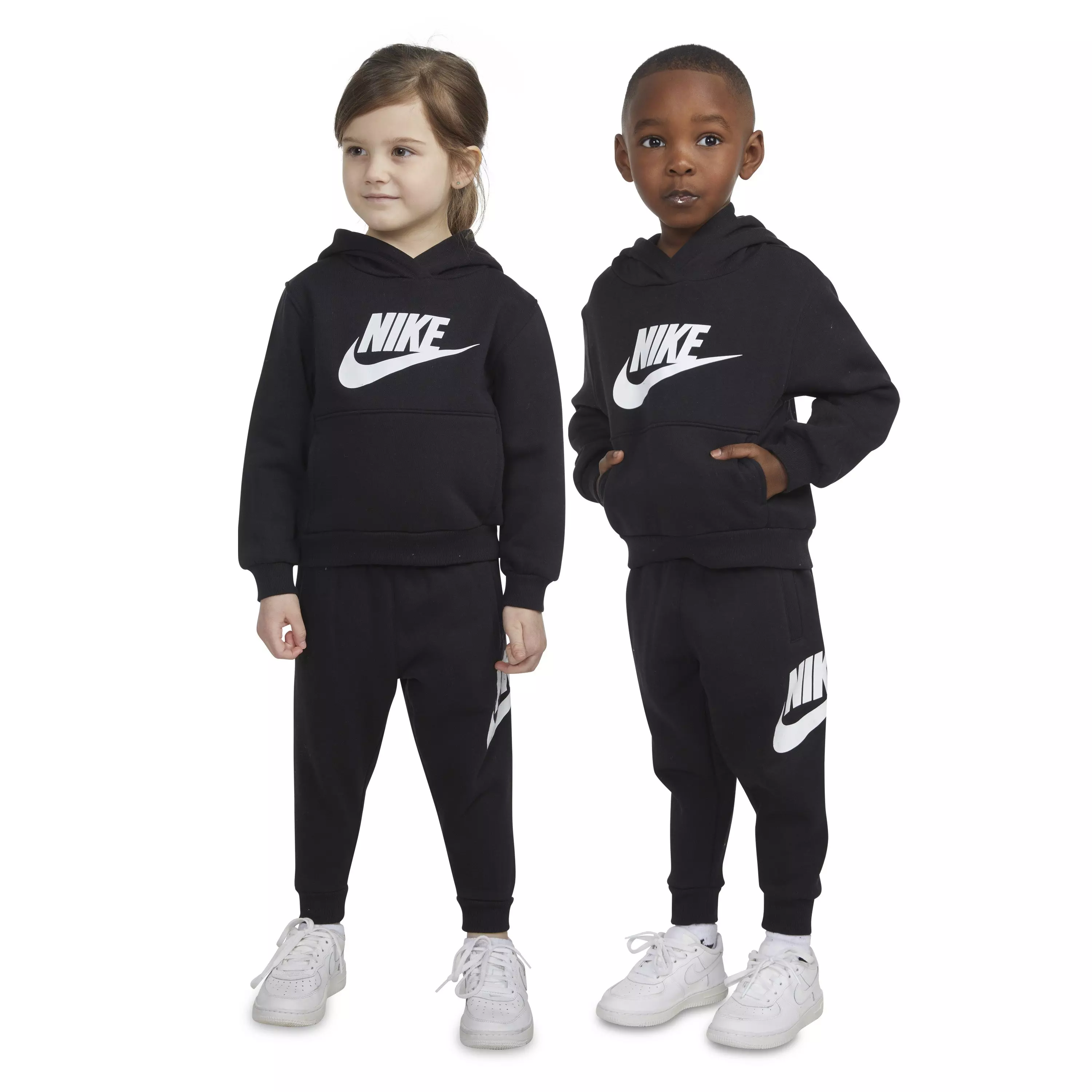Nike Toddler Sportswear Club Fleece HBR Hoodie -Black - BLACK