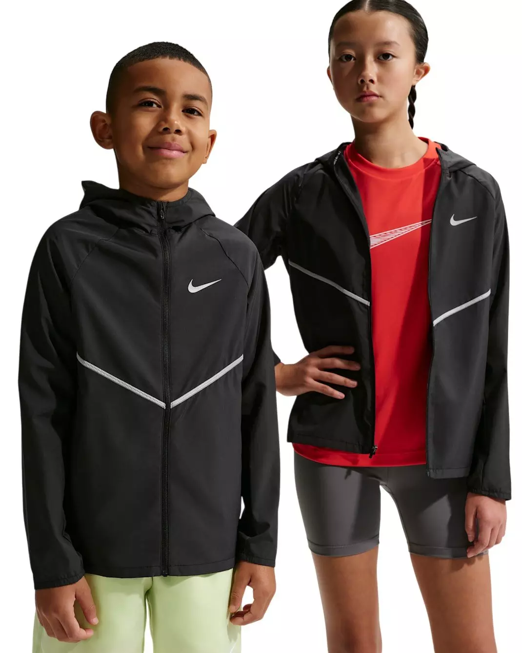 Nike Big Kids' Miler Repel UV Training Jacket - Black - BLACK