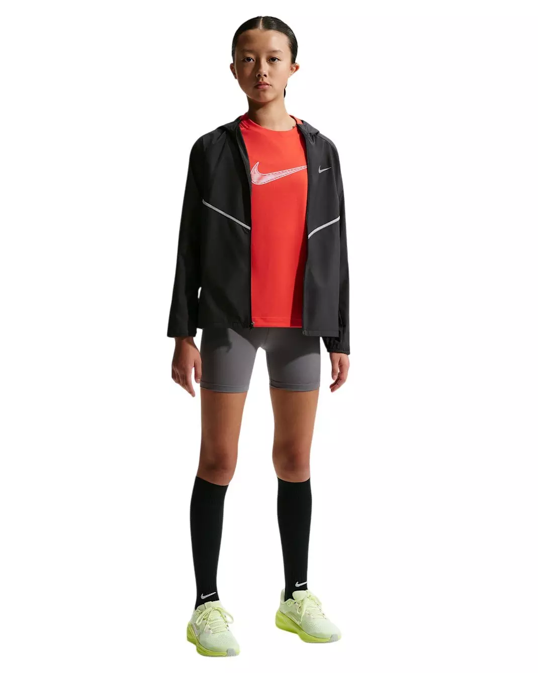 Nike Big Kids' Miler Repel UV Training Jacket - Black - BLACK