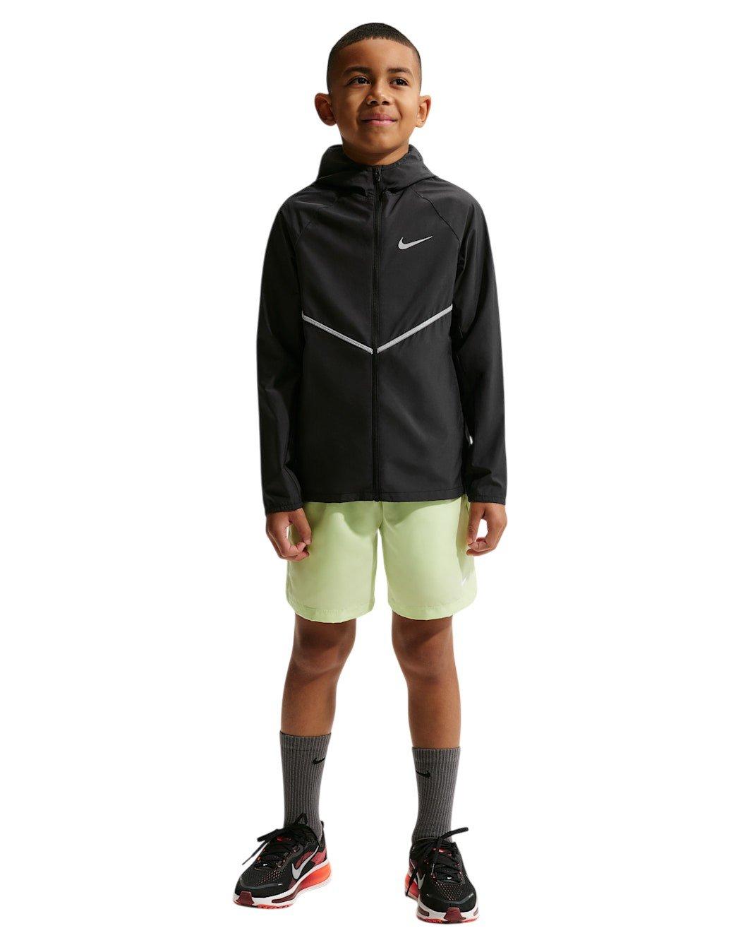 Nike Big Kids' Miler Repel UV Training Jacket - Black - BLACK Thumbnail View 6