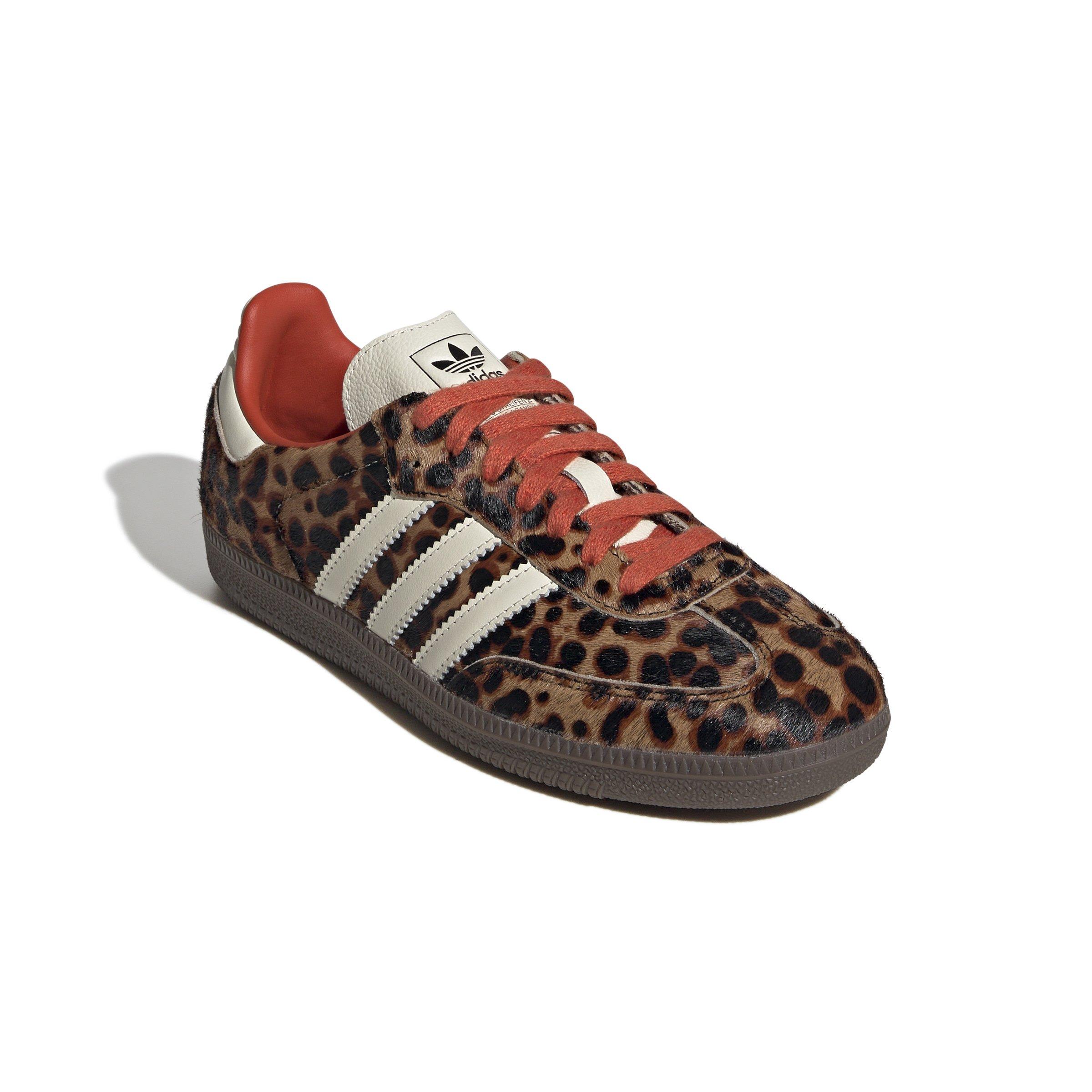 adidas Originals Samba OG "Leopard Print" Women's Shoe - BLACK/RED/CREAM Thumbnail View 3
