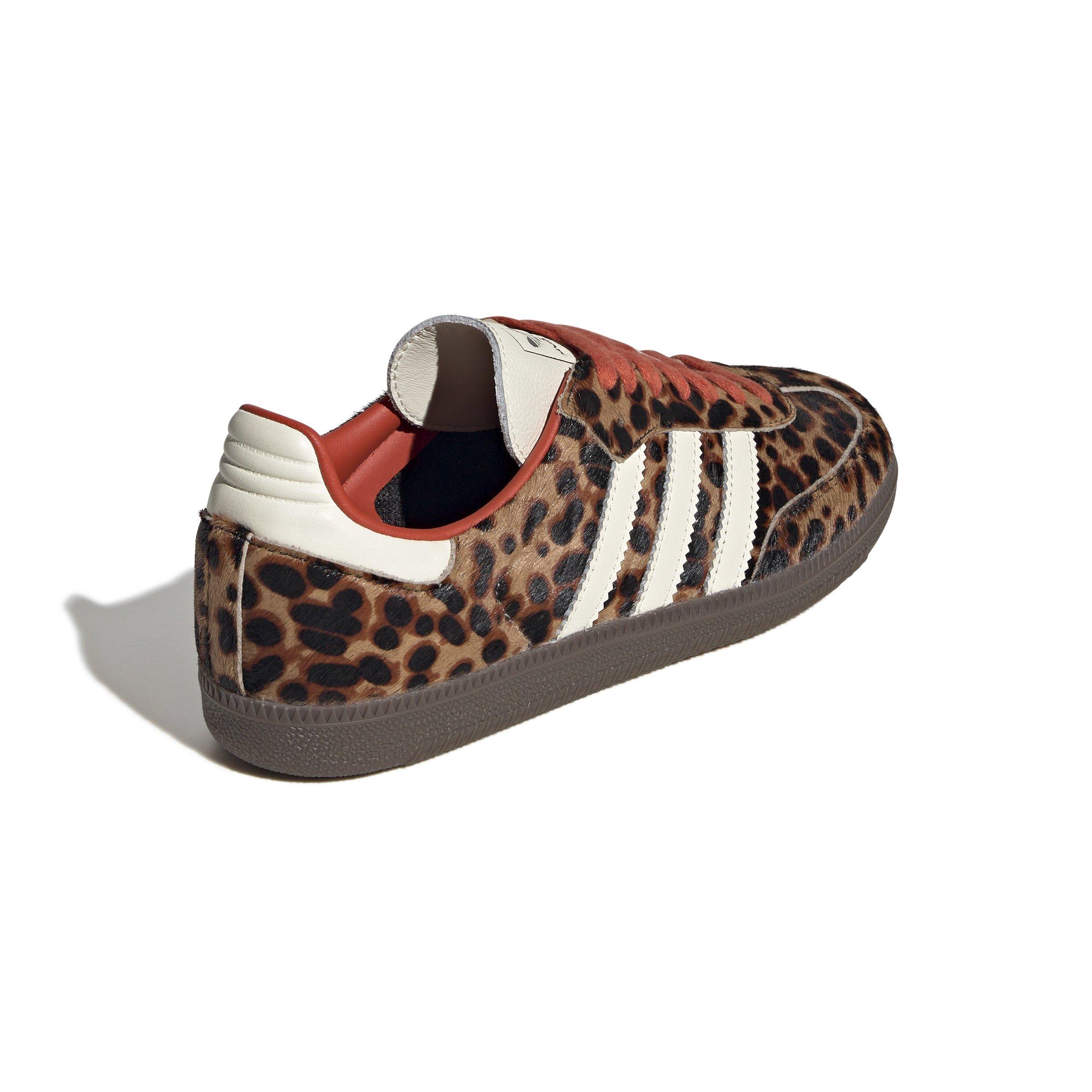 adidas Originals Samba OG "Leopard Print" Women's Shoe - BLACK/RED/CREAM Thumbnail View 4