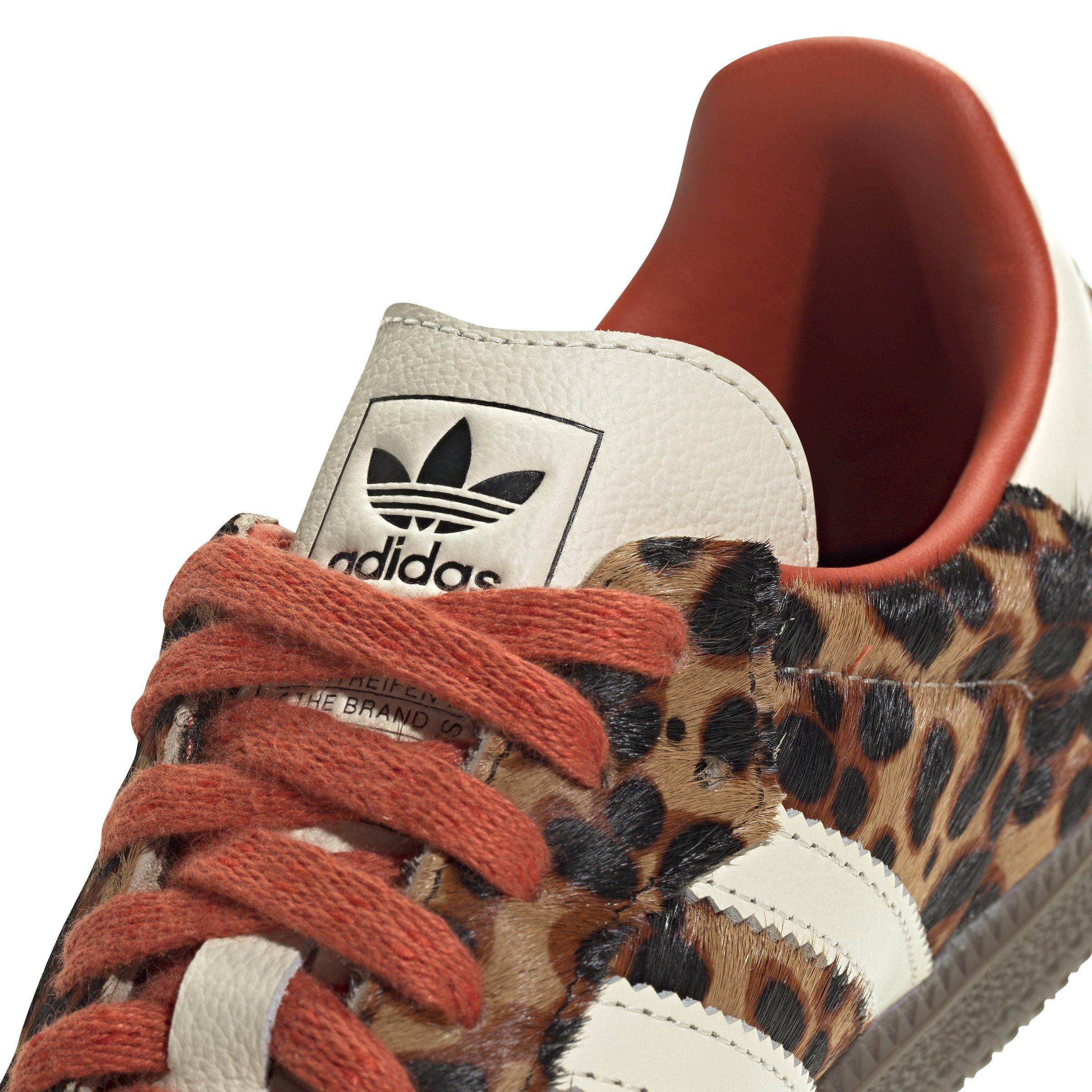 adidas Originals Samba OG "Leopard Print" Women's Shoe - BLACK/RED/CREAM Thumbnail View 8