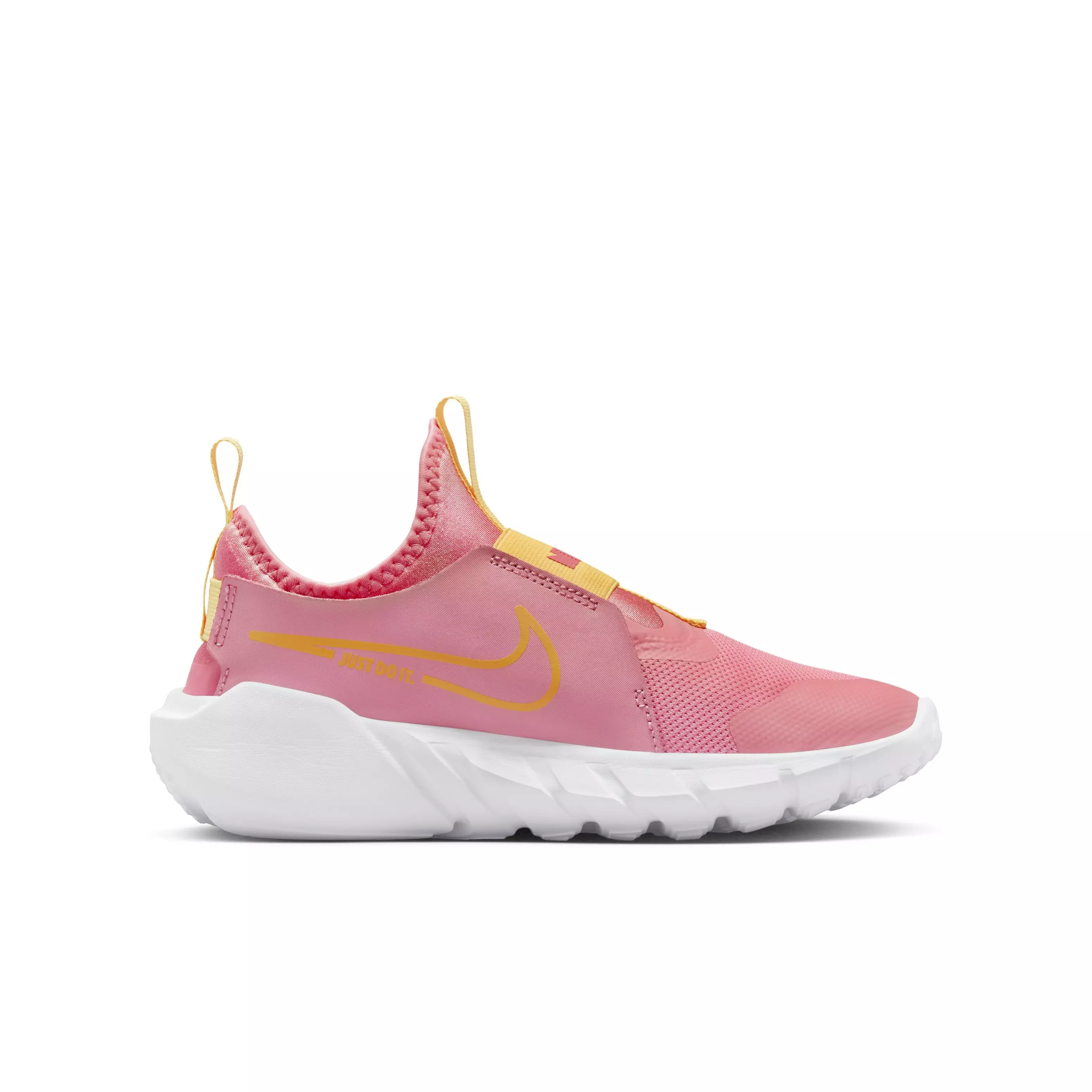 Nike Flex Runner 2 "Coral Chalk/Sea Coral/White/Citron Pulse" Grade School Girls' Running Shoe - CORAL/CORAL/WHITE/CITRON