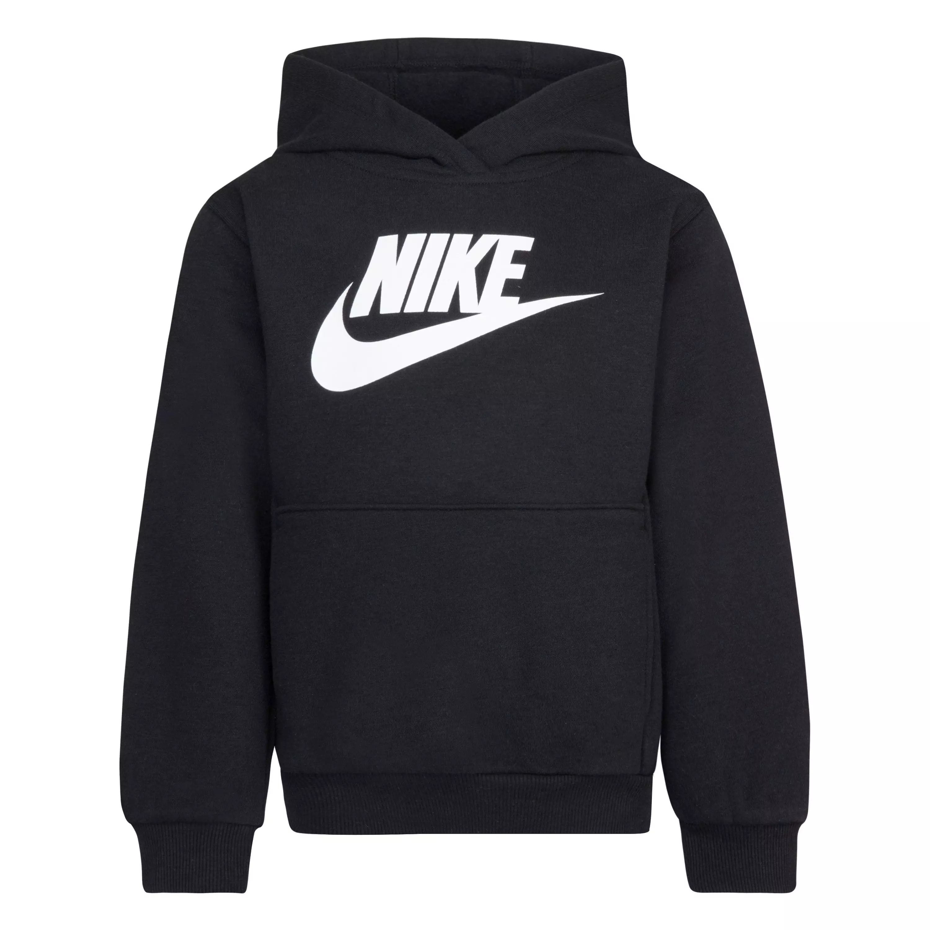 Nike Little Kids' Sportswear Club Fleece HBR Hoodie - Black - BLACK