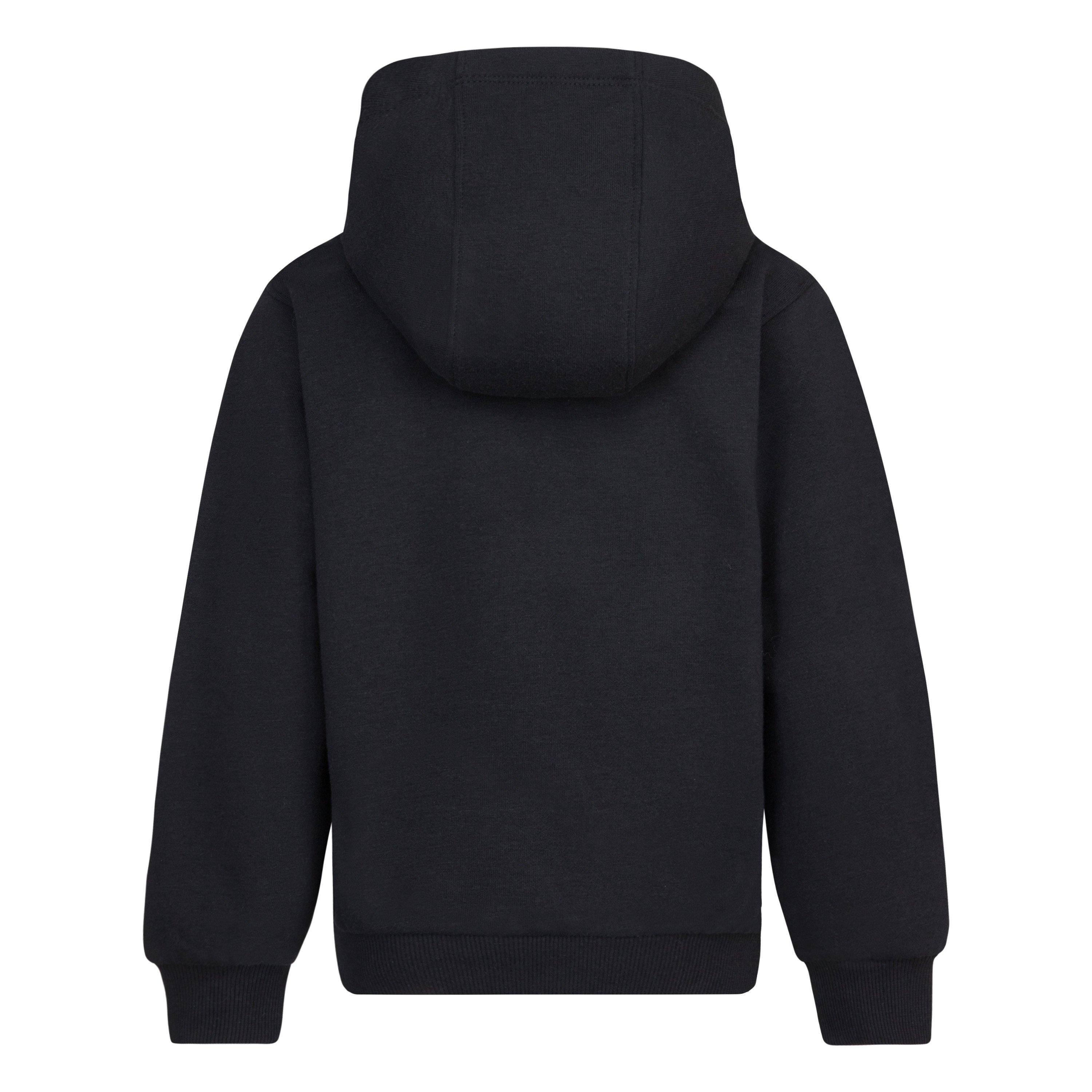 Nike Little Kids' Sportswear Club Fleece HBR Hoodie - Black - BLACK Thumbnail View 5
