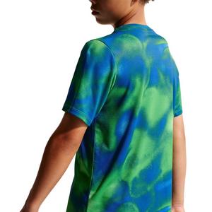 Nike Big Kids' Miler Dri-FIT Short Sleeve Running Top - Blue/Green - BLUE/GREEN