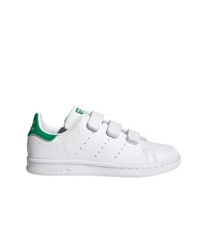 hval Gladys let adidas Originals Stan Smith Velcro "White/Green" Preschool Boys' Shoe