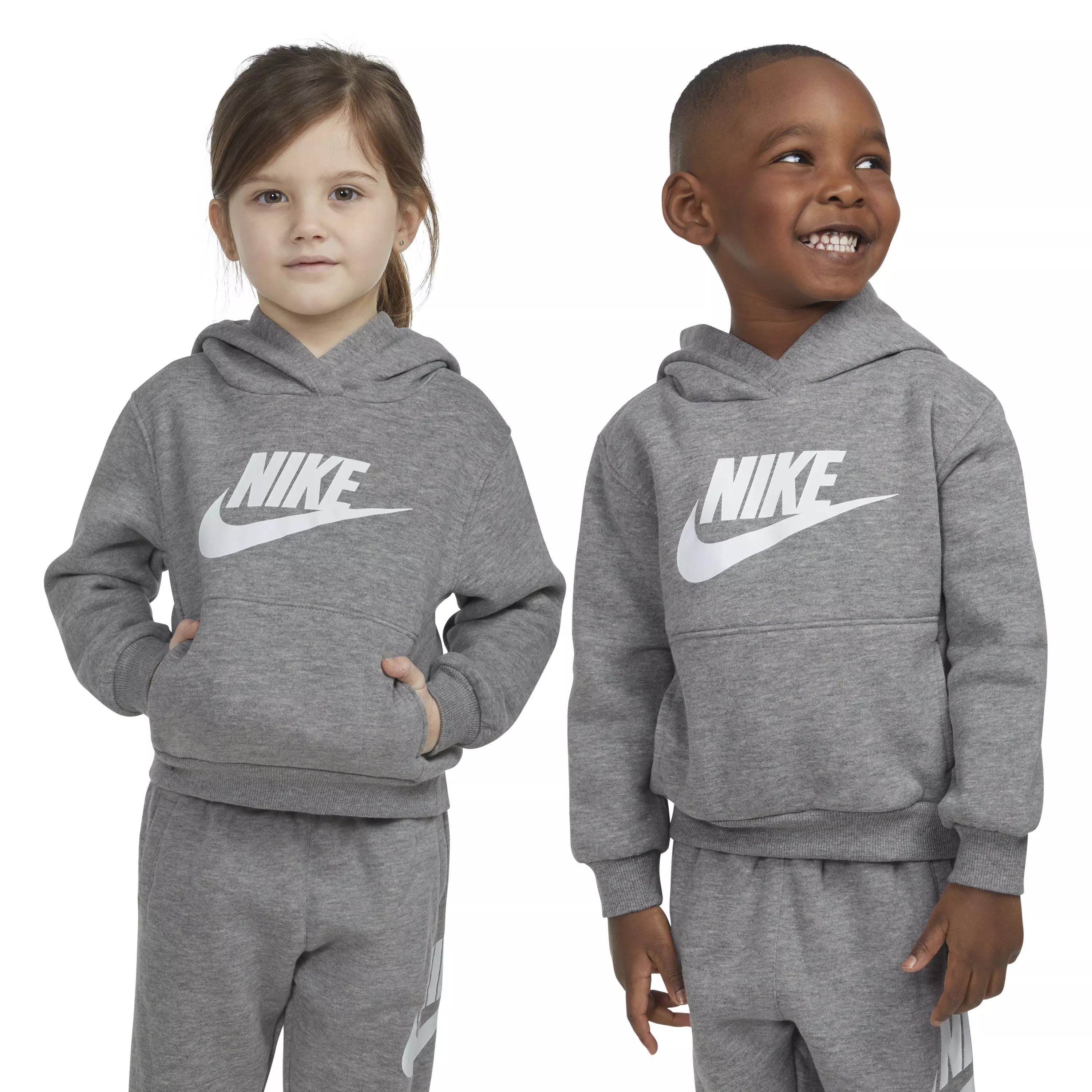Nike Toddler Sportswear Club Fleece HBR Hoodie -Dk Grey - DK GREY