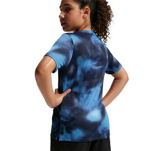 Nike Big Kids' Miler Dri-FIT Short Sleeve Running Top - Blue/Navy