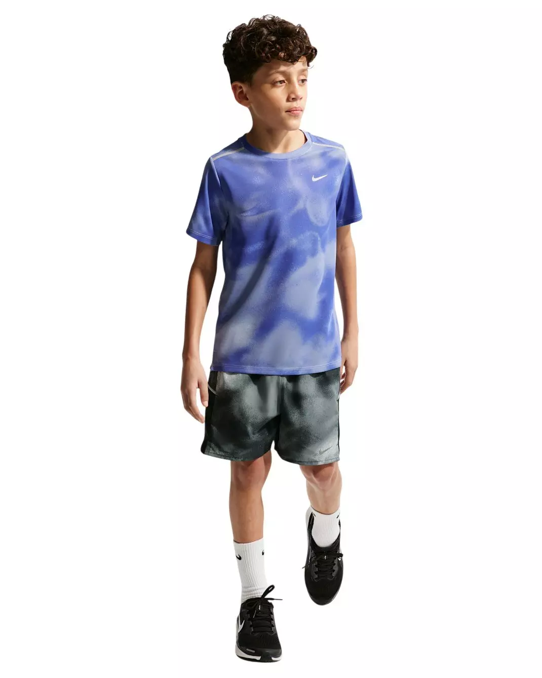 Nike Big Boys' Miler Dri-FIT Shorts - Black - BLACK