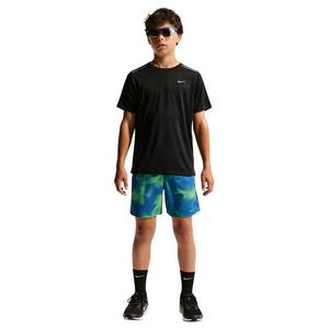 Nike Big Boys' Miler Dri-FIT Shorts - Blue/Green - BLUE/GREEN