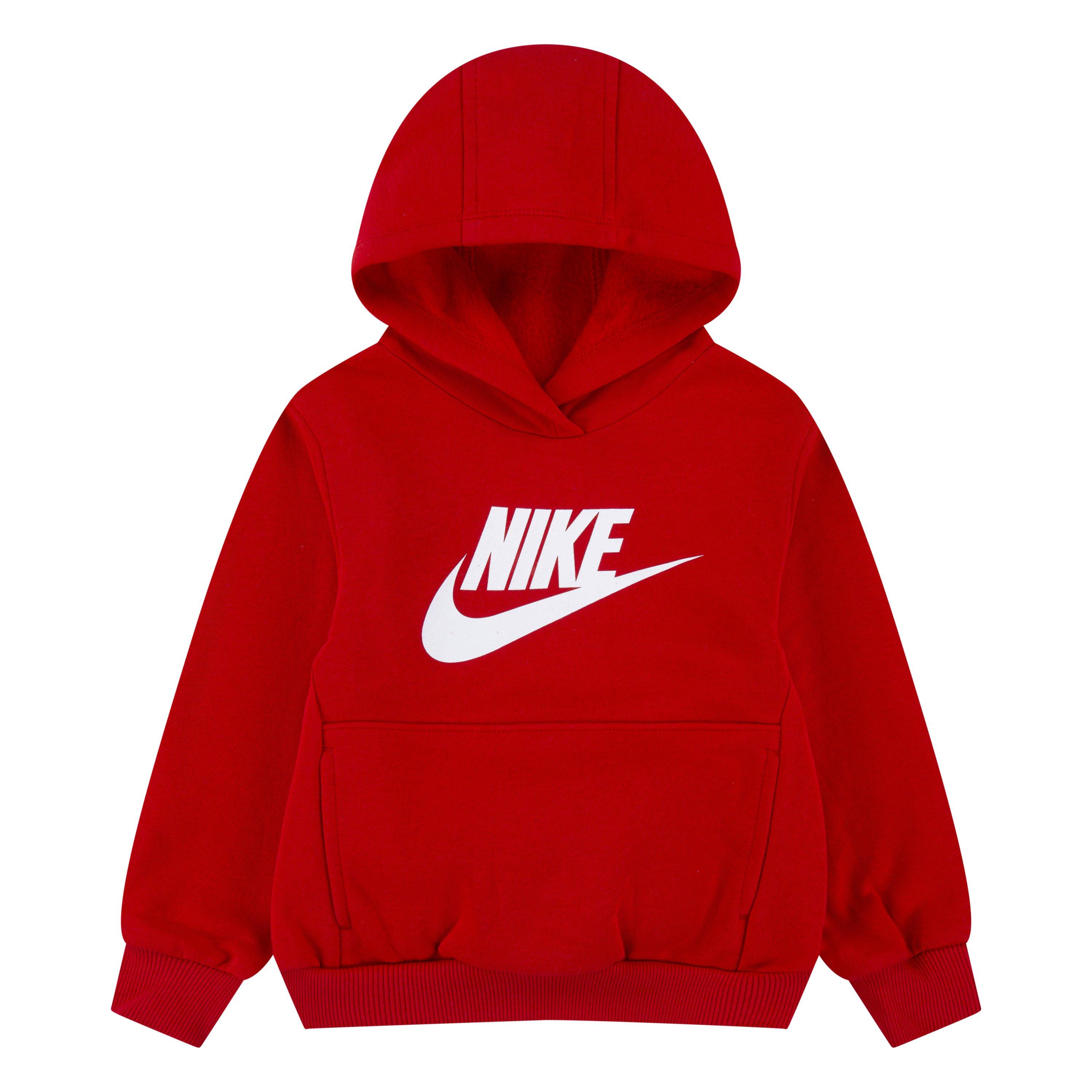 Nike Toddler Sportswear Club Fleece HBR Hoodie - Red - RED Thumbnail View 1