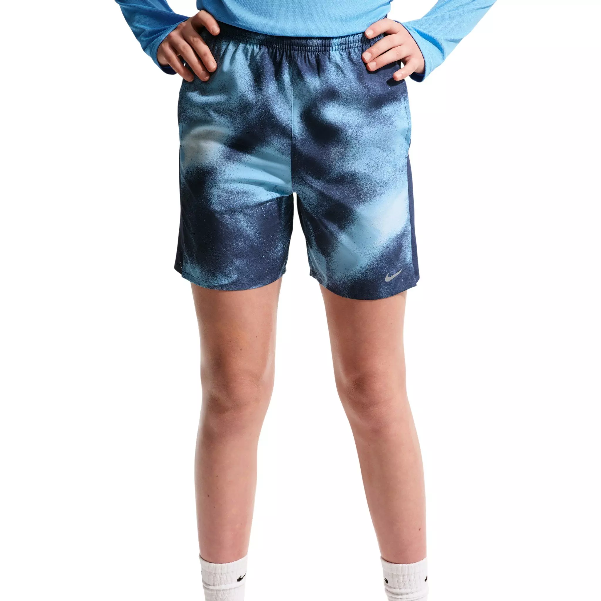 Nike Big Boys' Miler Dri-FIT Shorts - Blue - BLUE