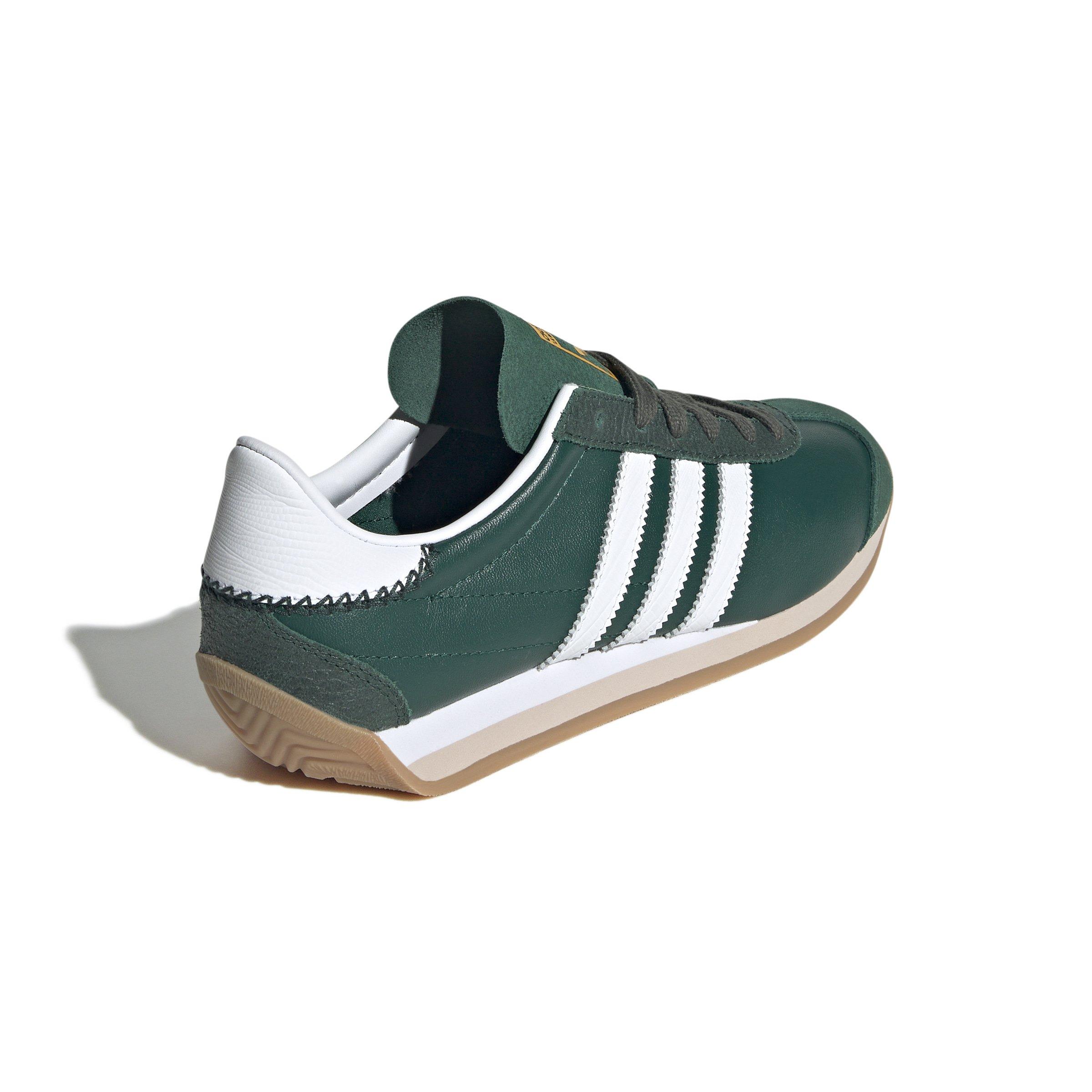 adidas Originals Country OG "Collegiate Green/Ftwr White/Shadow Green" Women's Shoe - GREEN/WHITE/GREEN Thumbnail View 4