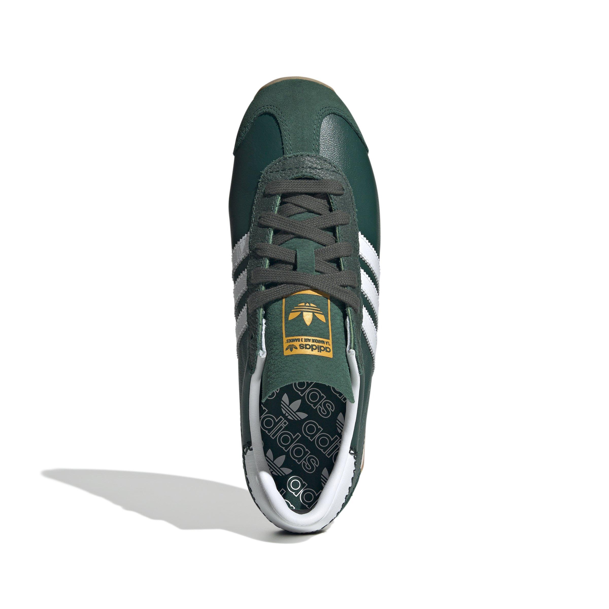 adidas Originals Country OG "Collegiate Green/Ftwr White/Shadow Green" Women's Shoe - GREEN/WHITE/GREEN Thumbnail View 5