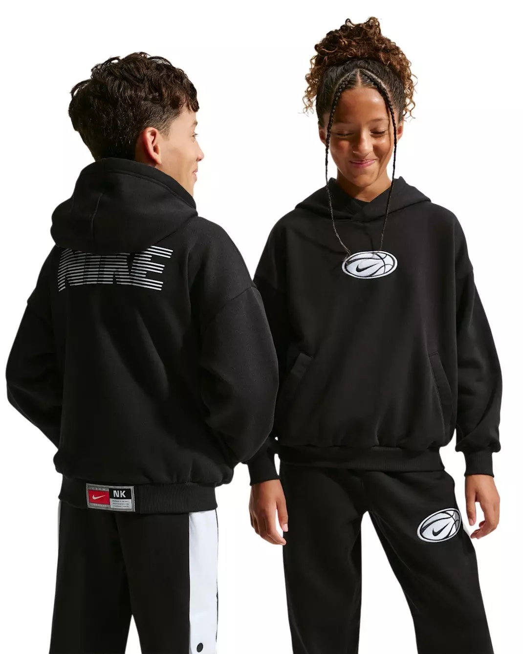 Nike Big Kids' Dri-FIT Basketball Hoodie - Black - BLACK