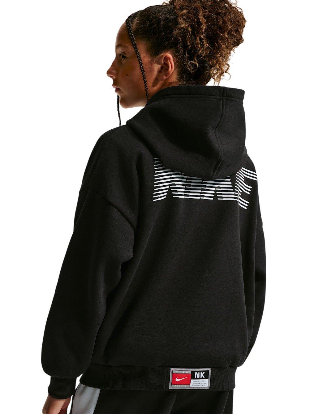 Nike Big Kids' Dri-FIT Basketball Hoodie - Black - BLACK Thumbnail View 2