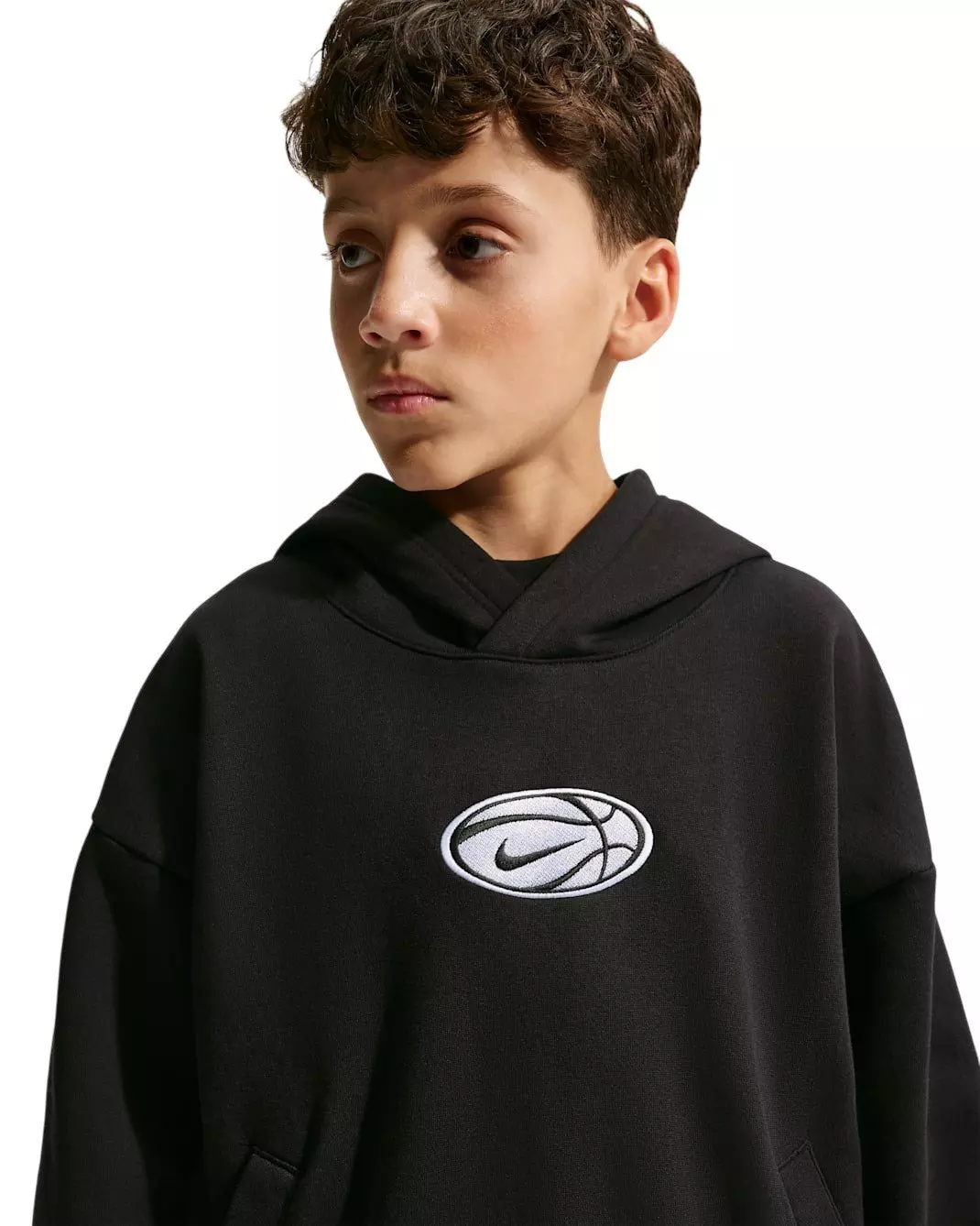 Nike Big Kids' Dri-FIT Basketball Hoodie - Black - BLACK
