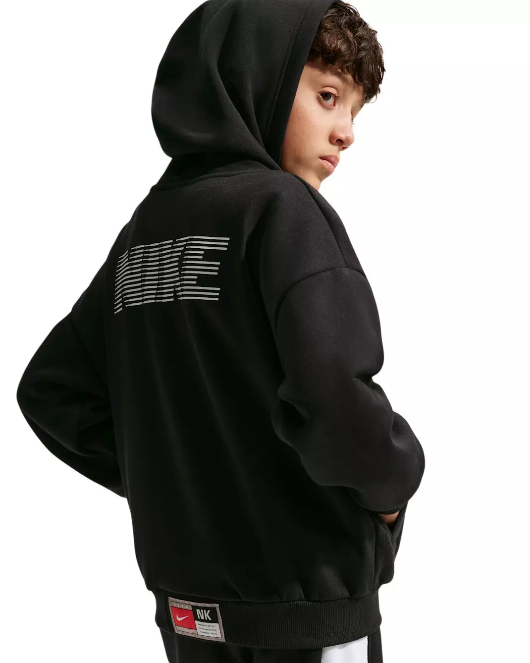 Nike Big Kids' Dri-FIT Basketball Hoodie - Black - BLACK