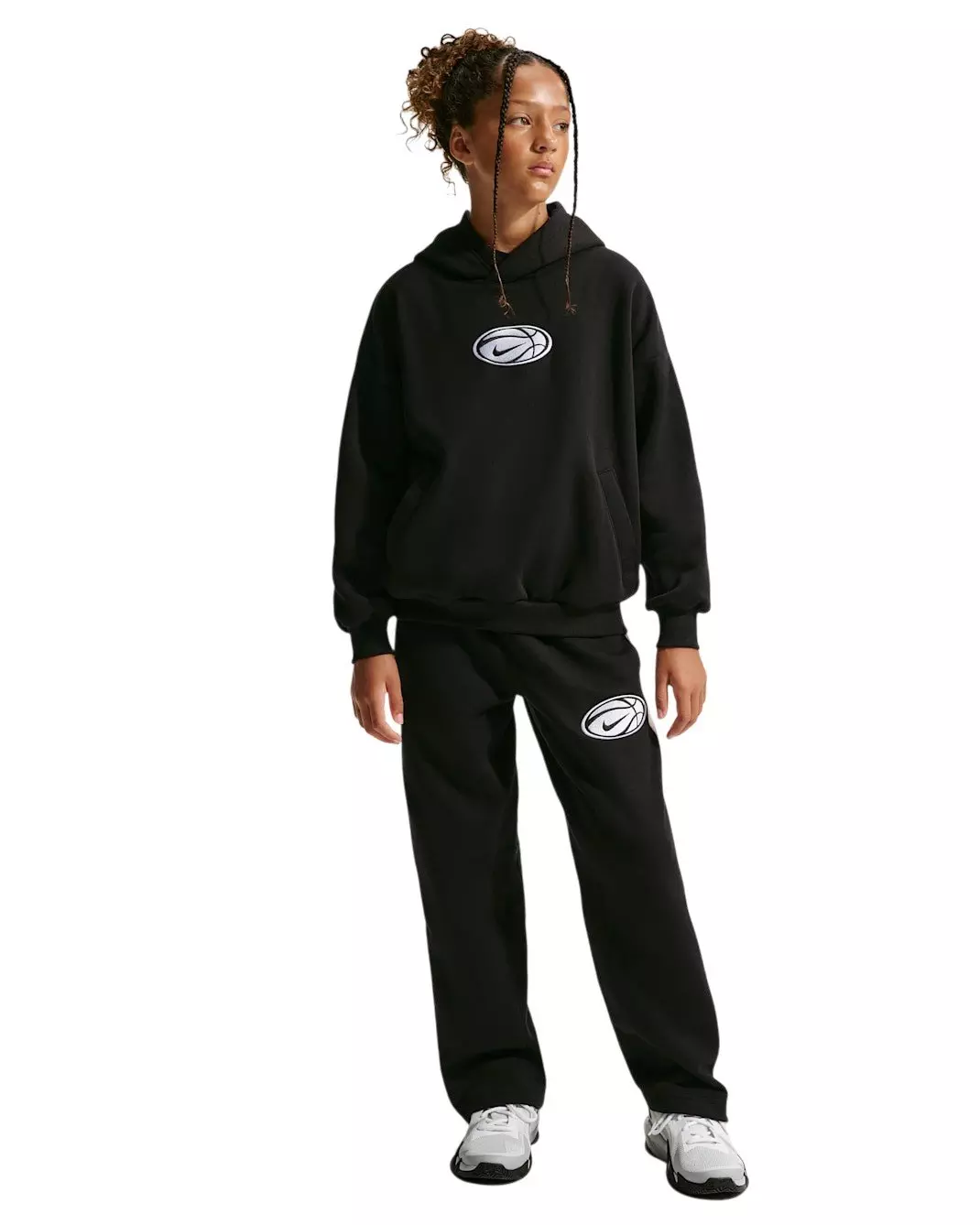 Nike Big Kids' Dri-FIT Basketball Hoodie - Black - BLACK