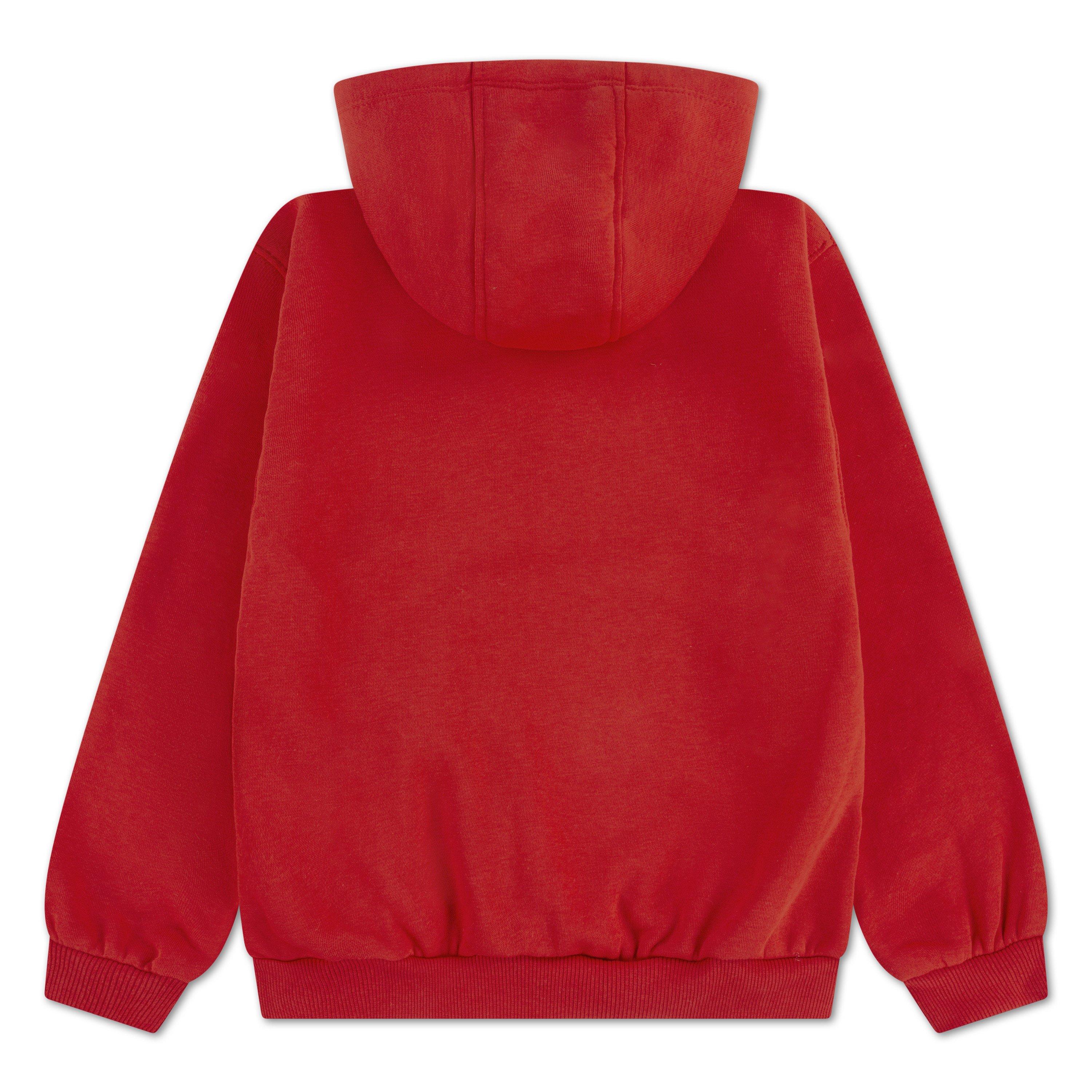 Nike Little Kids' Sportswear Club Fleece HBR Hoodie -Red - RED Thumbnail View 2