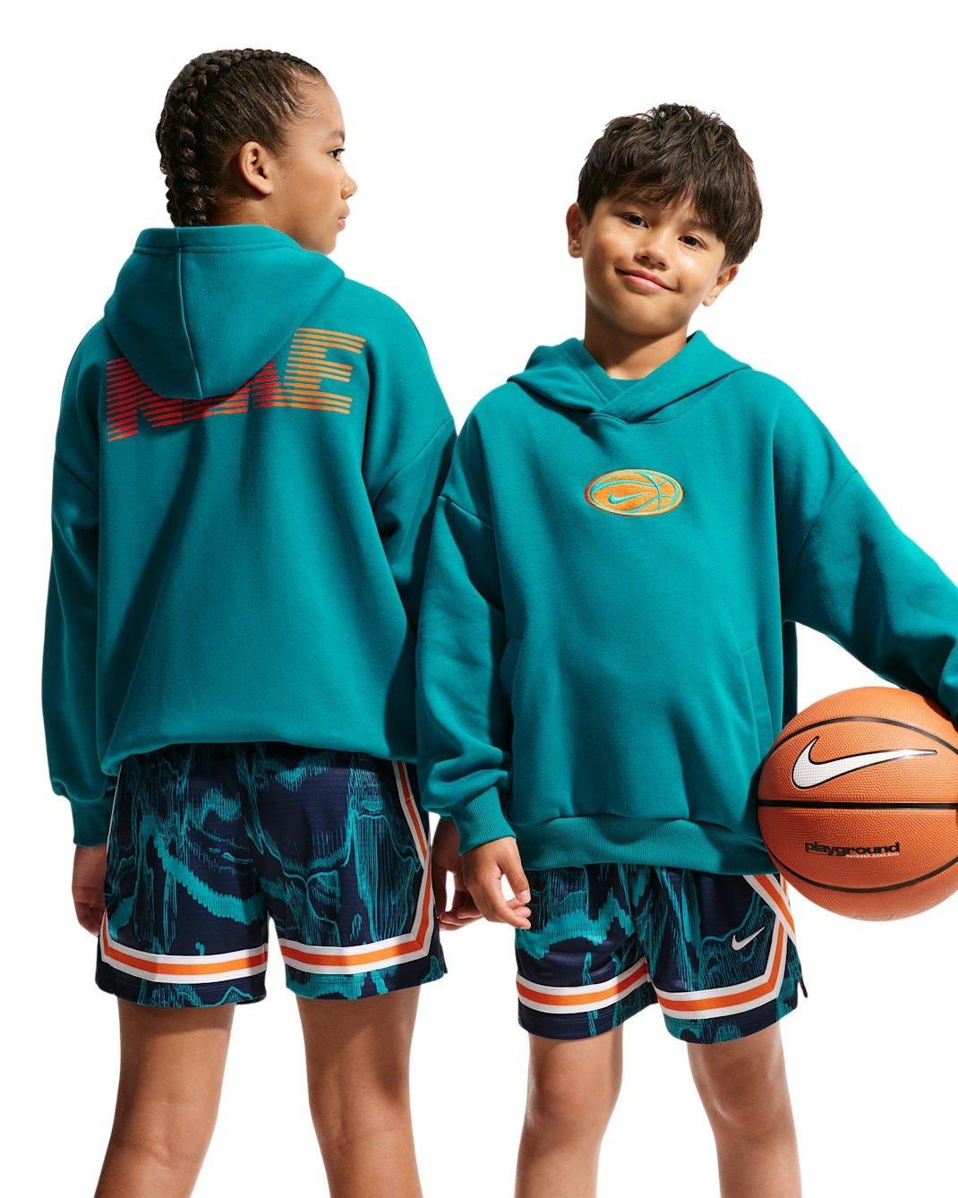 Nike Dri-FIT Big Kids' Teal Basketball Hoodie