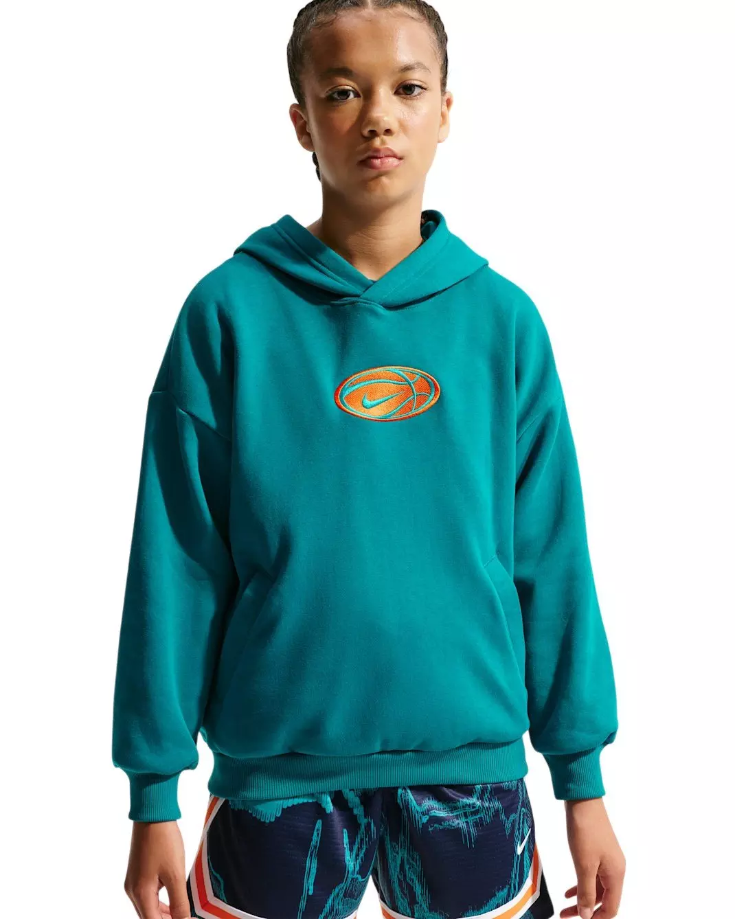 Nike Big Kids' Dri-FIT Basketball Hoodie - Teal - TEAL