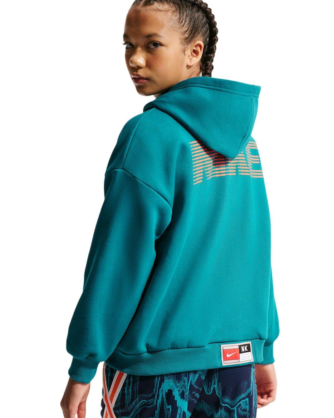 Nike Dri-FIT Big Kids' Teal Basketball Hoodie