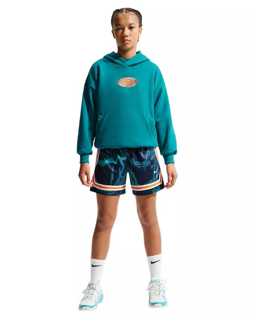 Nike Big Kids' Dri-FIT Basketball Hoodie - Teal - TEAL