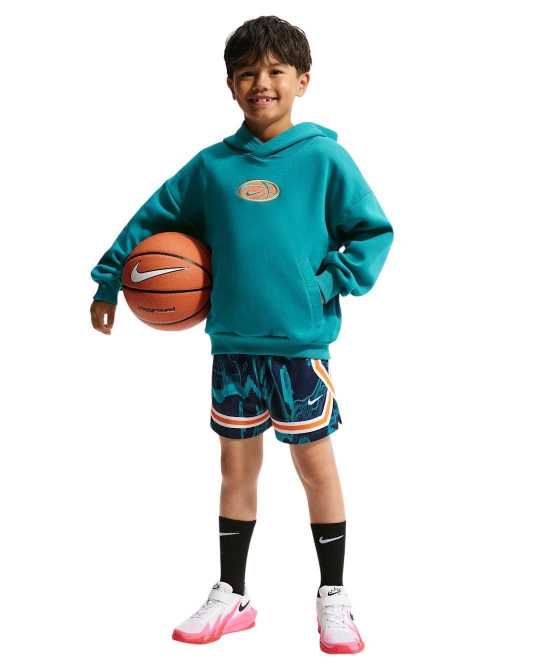 Nike Dri-FIT Big Kids' Teal Basketball Hoodie