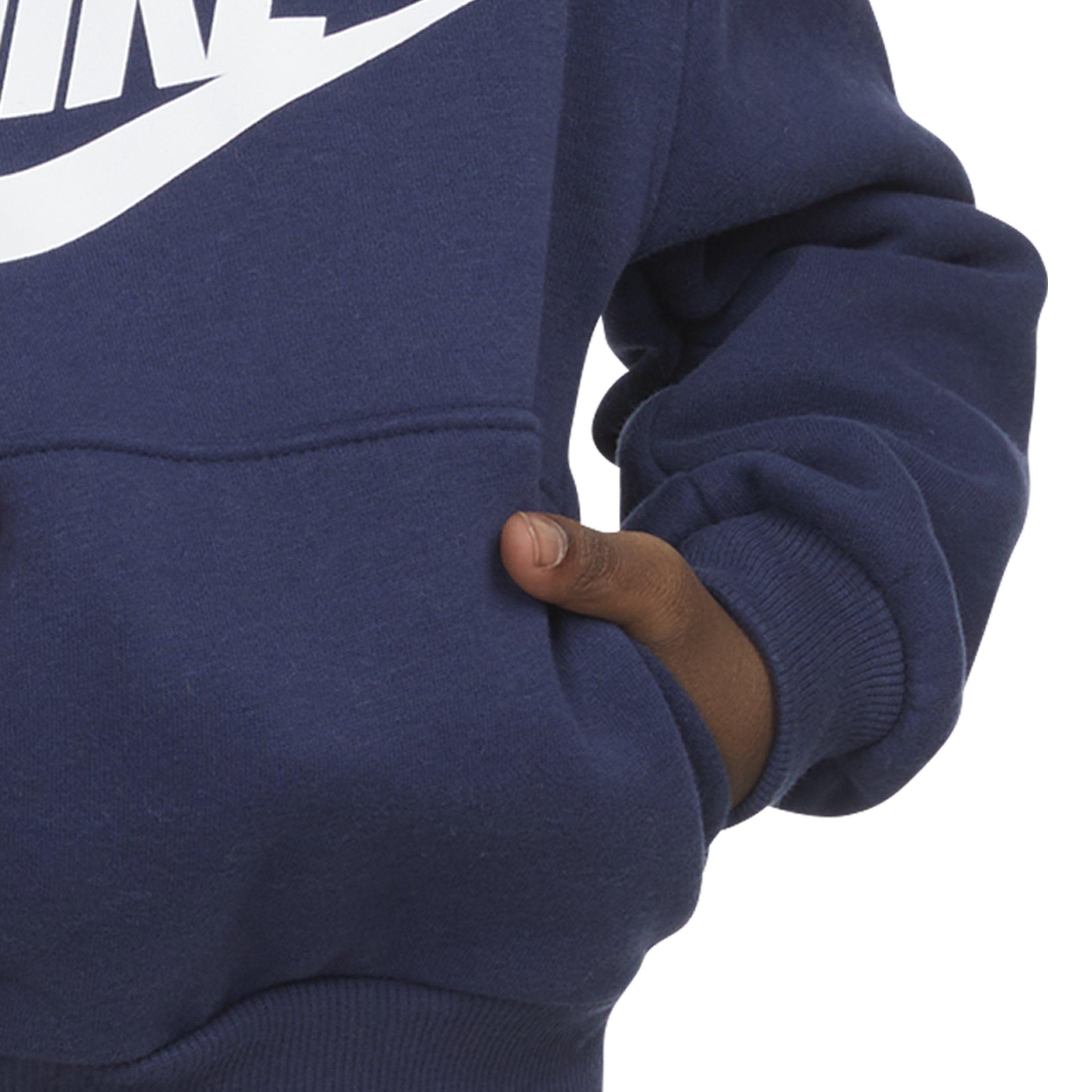 Nike Toddler Sportswear Club Fleece HBR Hoodie -Navy - NAVY Thumbnail View 4