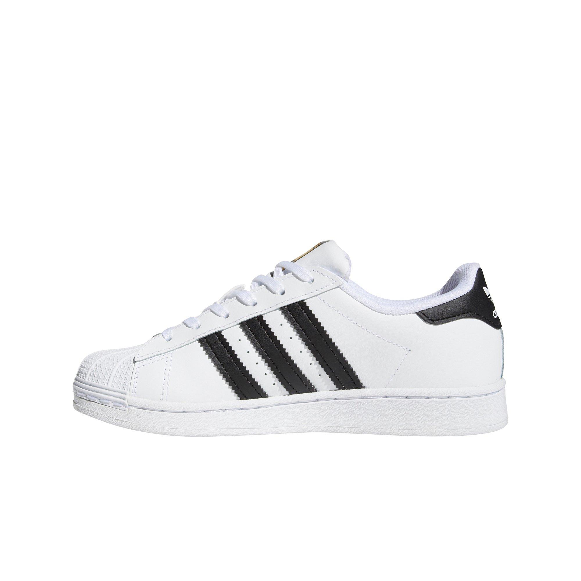 adidas Originals Superstar "White/Black" Preschool Boys' Shoe - BLACK/WHITE Thumbnail View 2