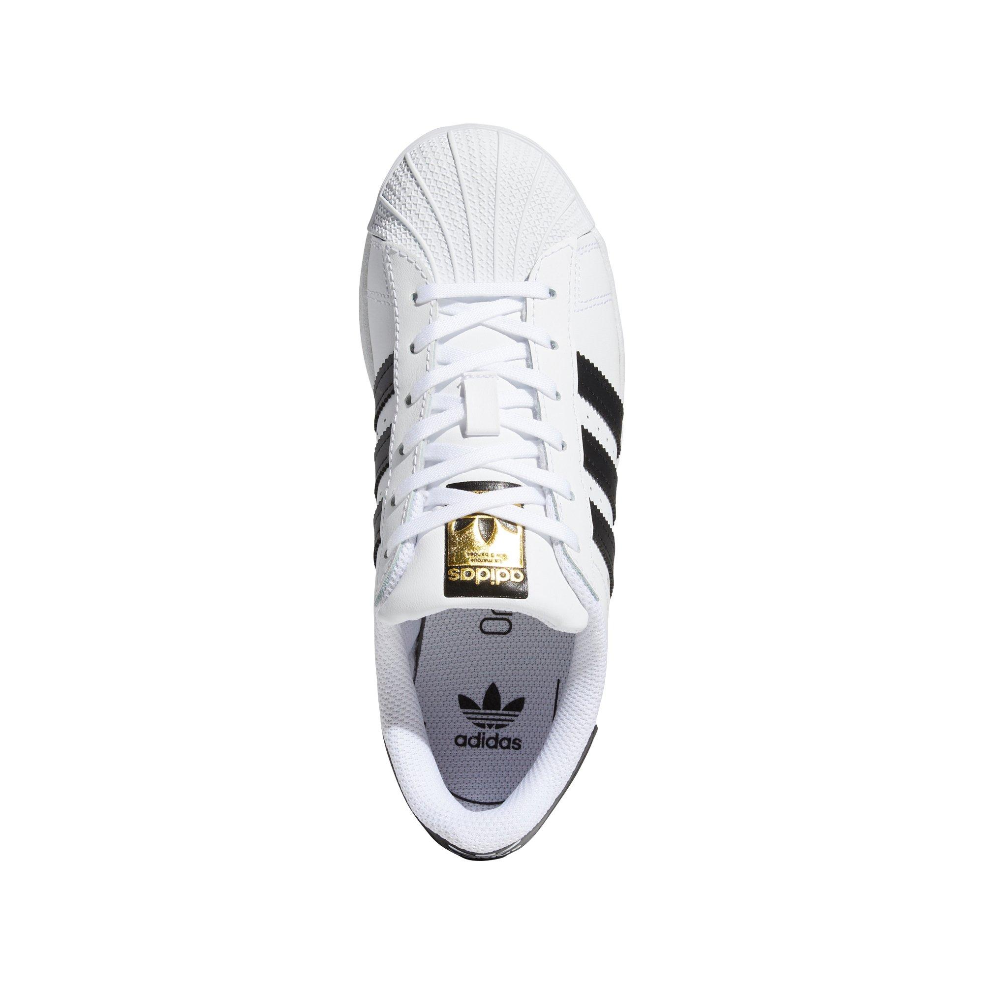 adidas Originals Superstar "White/Black" Preschool Boys' Shoe - BLACK/WHITE Thumbnail View 5