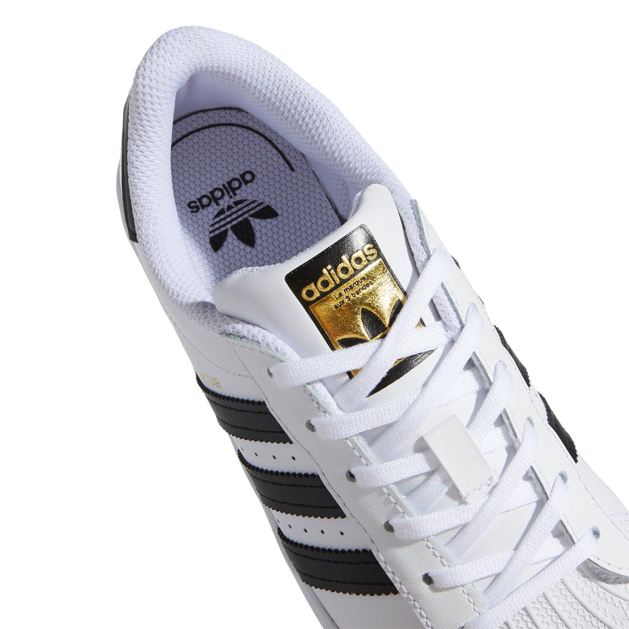 adidas Originals Superstar "White/Black" Preschool Boys' Shoe - BLACK/WHITE Thumbnail View 8