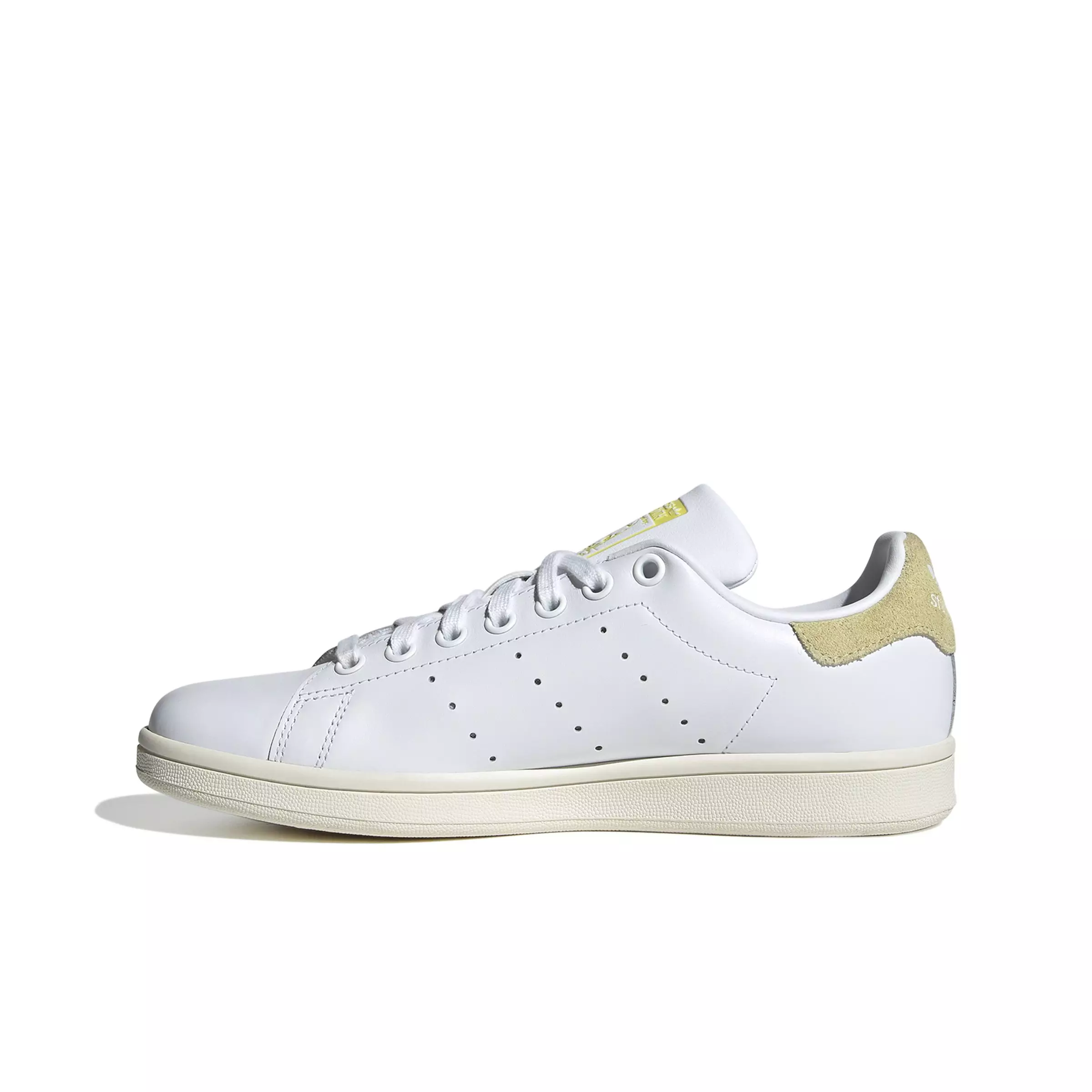 adidas Originals Stan Smith "Ftwr White/Powder Yellow/Pure Sulfur" Women's Shoe - WHITE/YELLOW/SULFUR