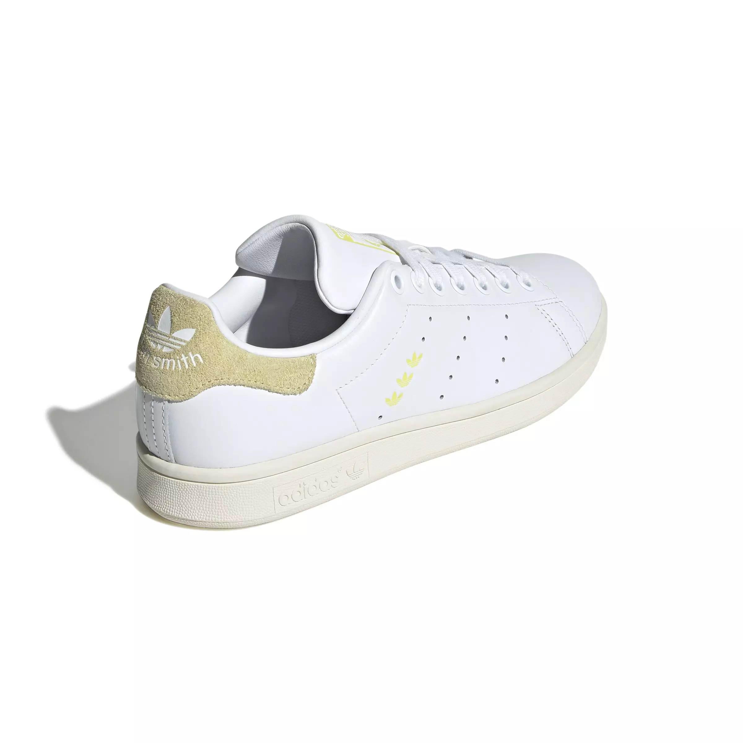 adidas Originals Stan Smith "Ftwr White/Powder Yellow/Pure Sulfur" Women's Shoe - WHITE/YELLOW/SULFUR